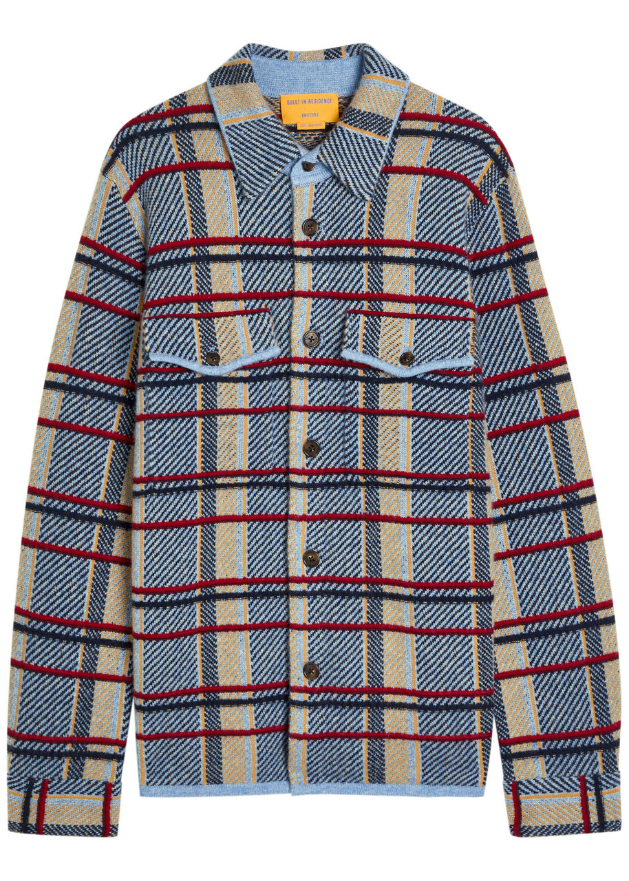 Guest In Residence Plaid Cashmere Shirt - 1