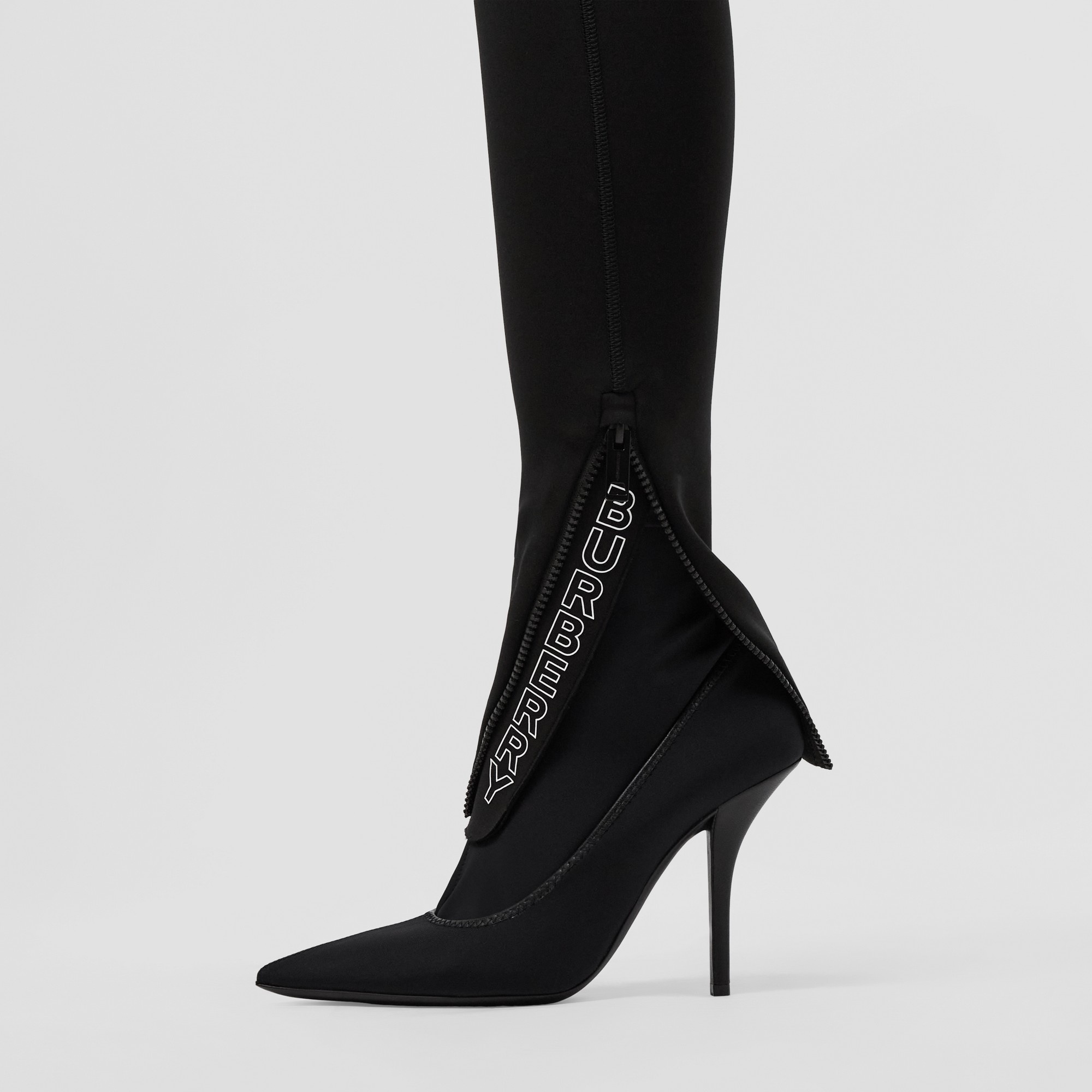 Logo Detail Stretch Jersey Leggings - 3