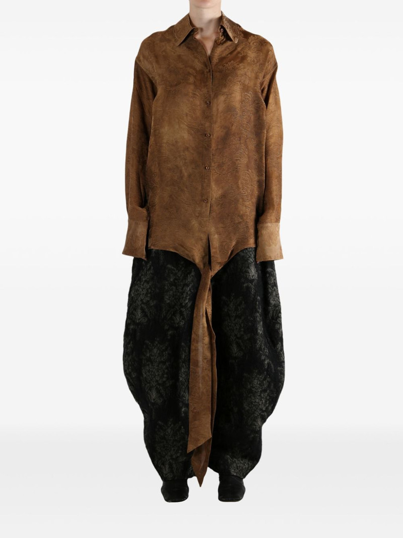 UMA WANG tie-detailing shirt outlook