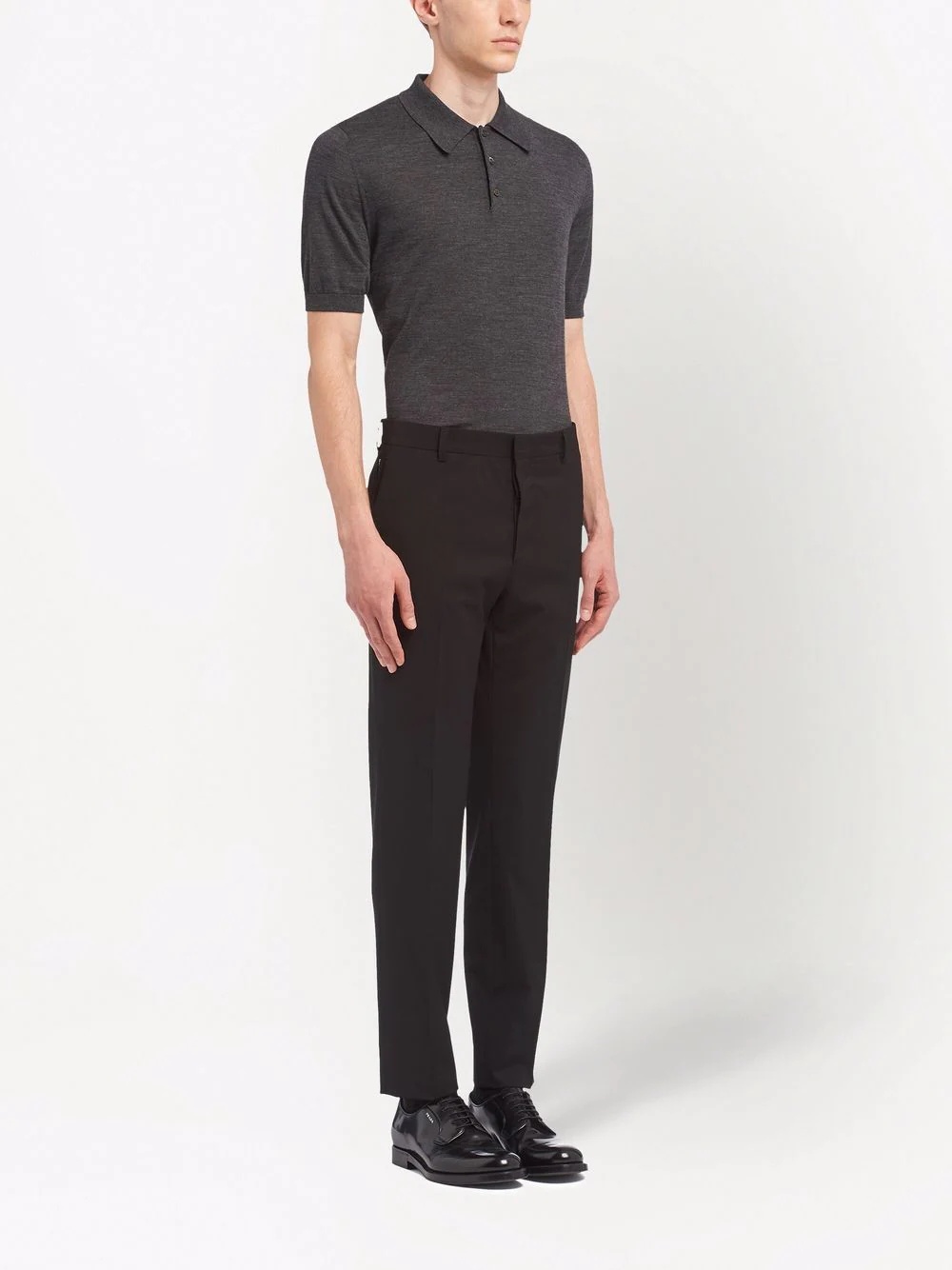 tailored straight-leg trousers - 3