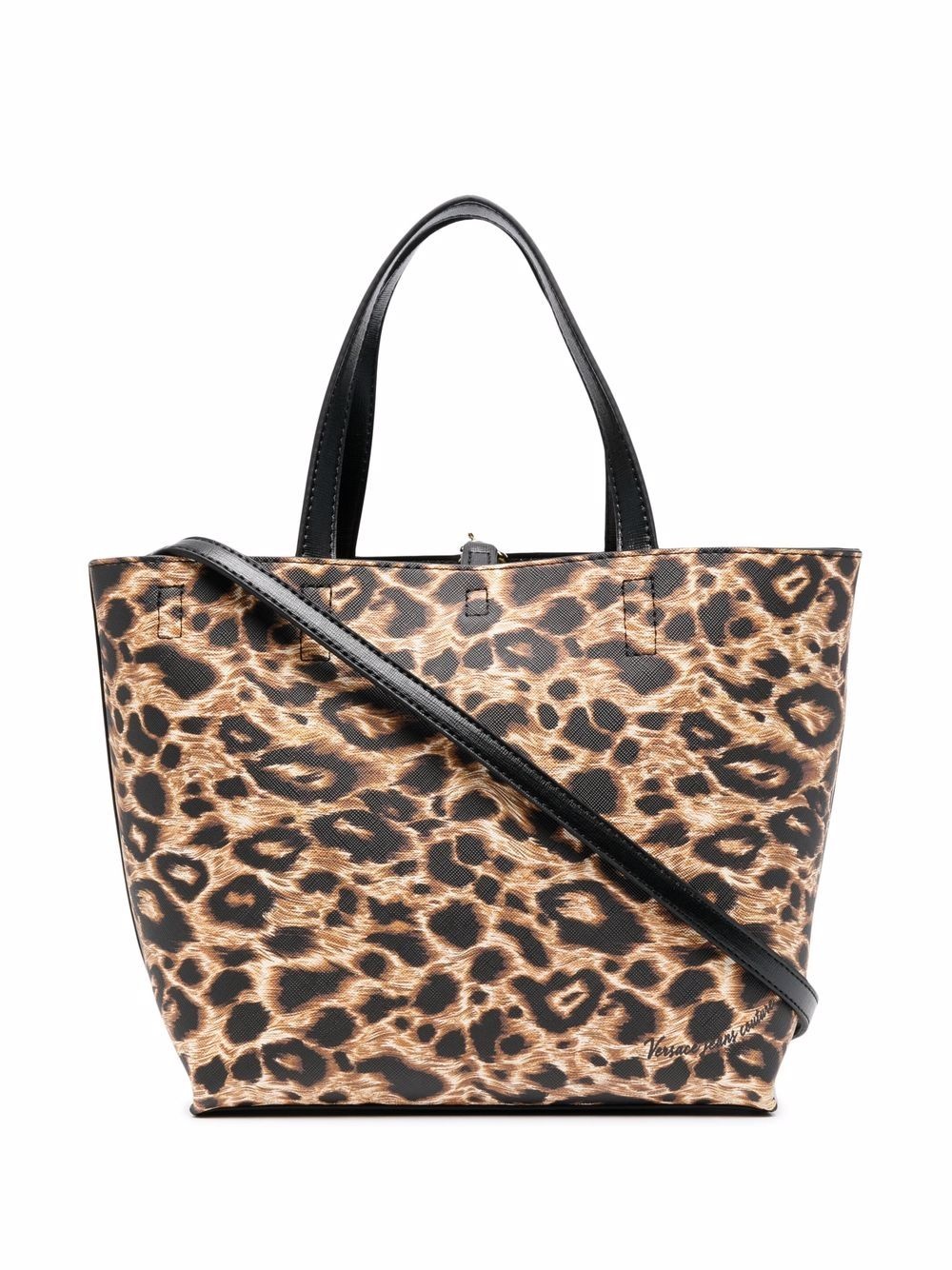 reversible animal-print tote bag - 1