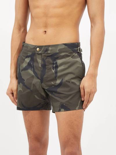 TOM FORD Camouflage-print swim shorts outlook