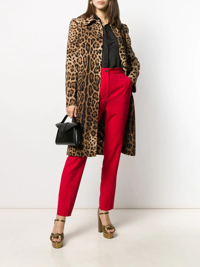 Dolce & Gabbana leopard print coat outlook