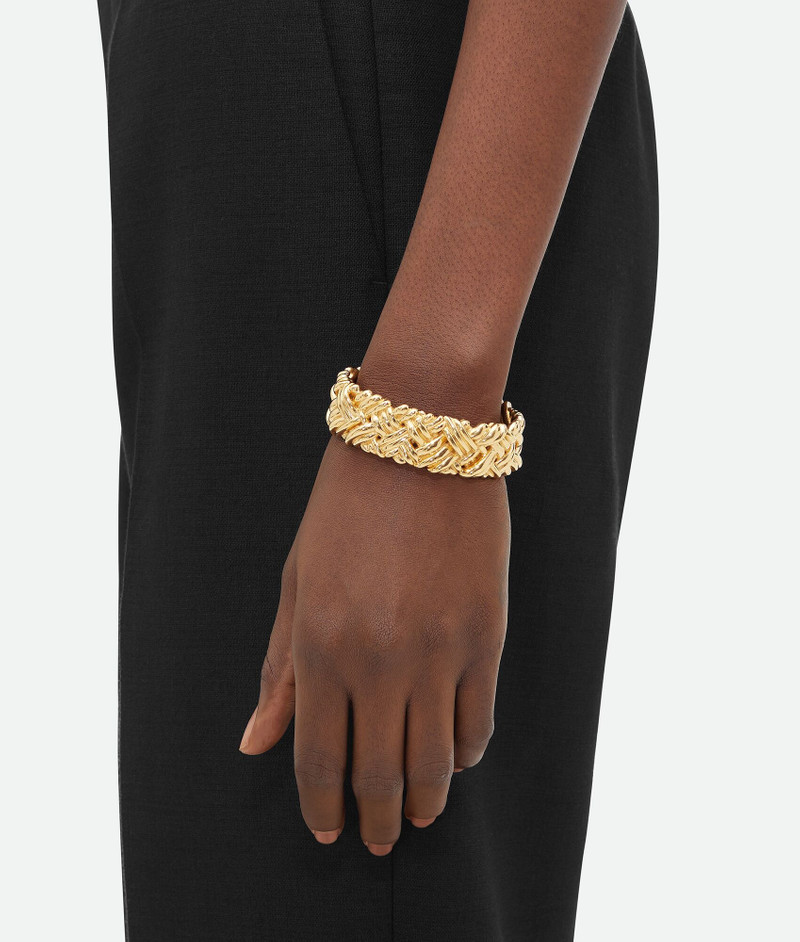 Bottega Veneta Intreccio Large Cuff Bracelet outlook