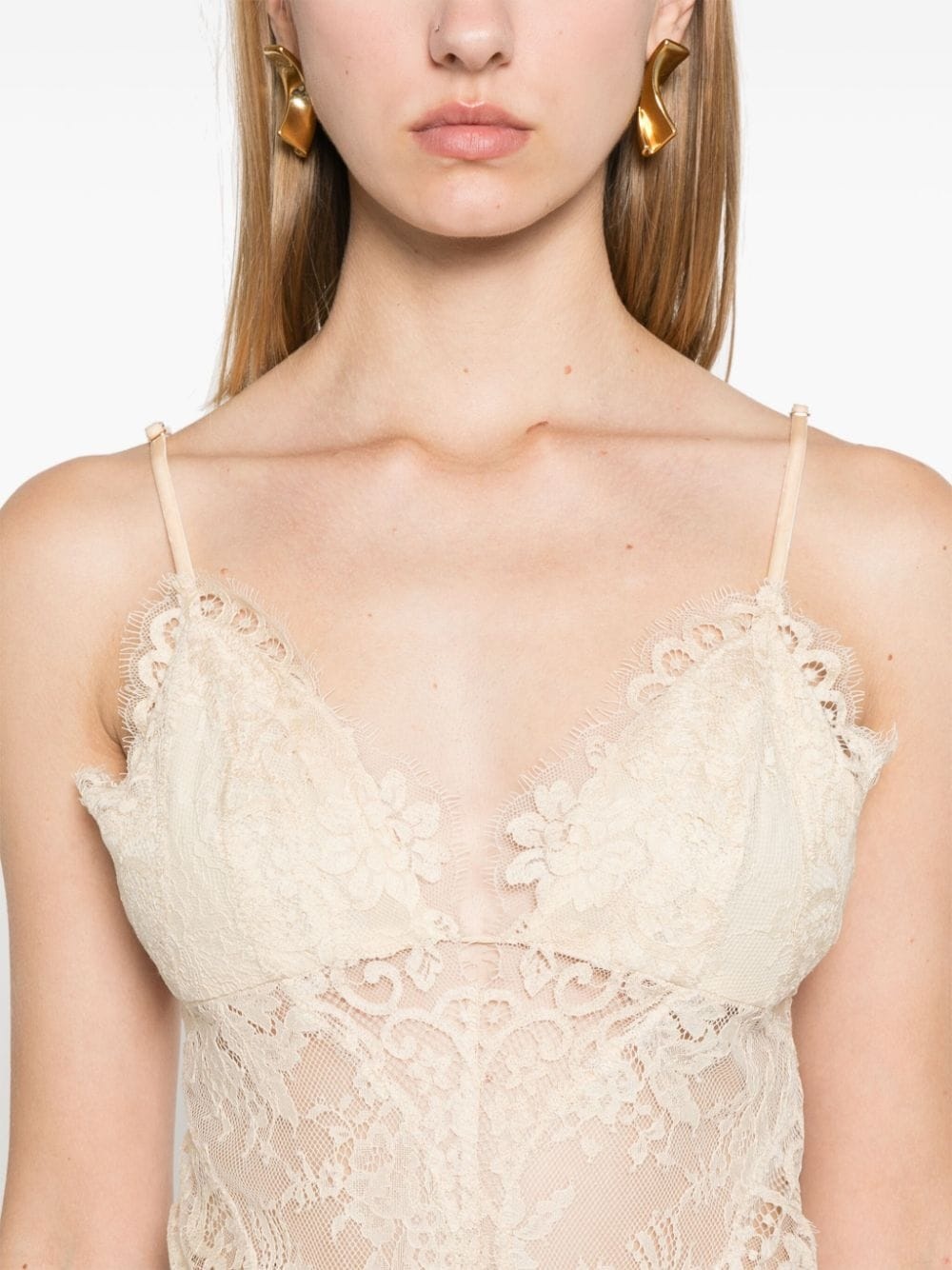 Illustration lace bodysuit - 5