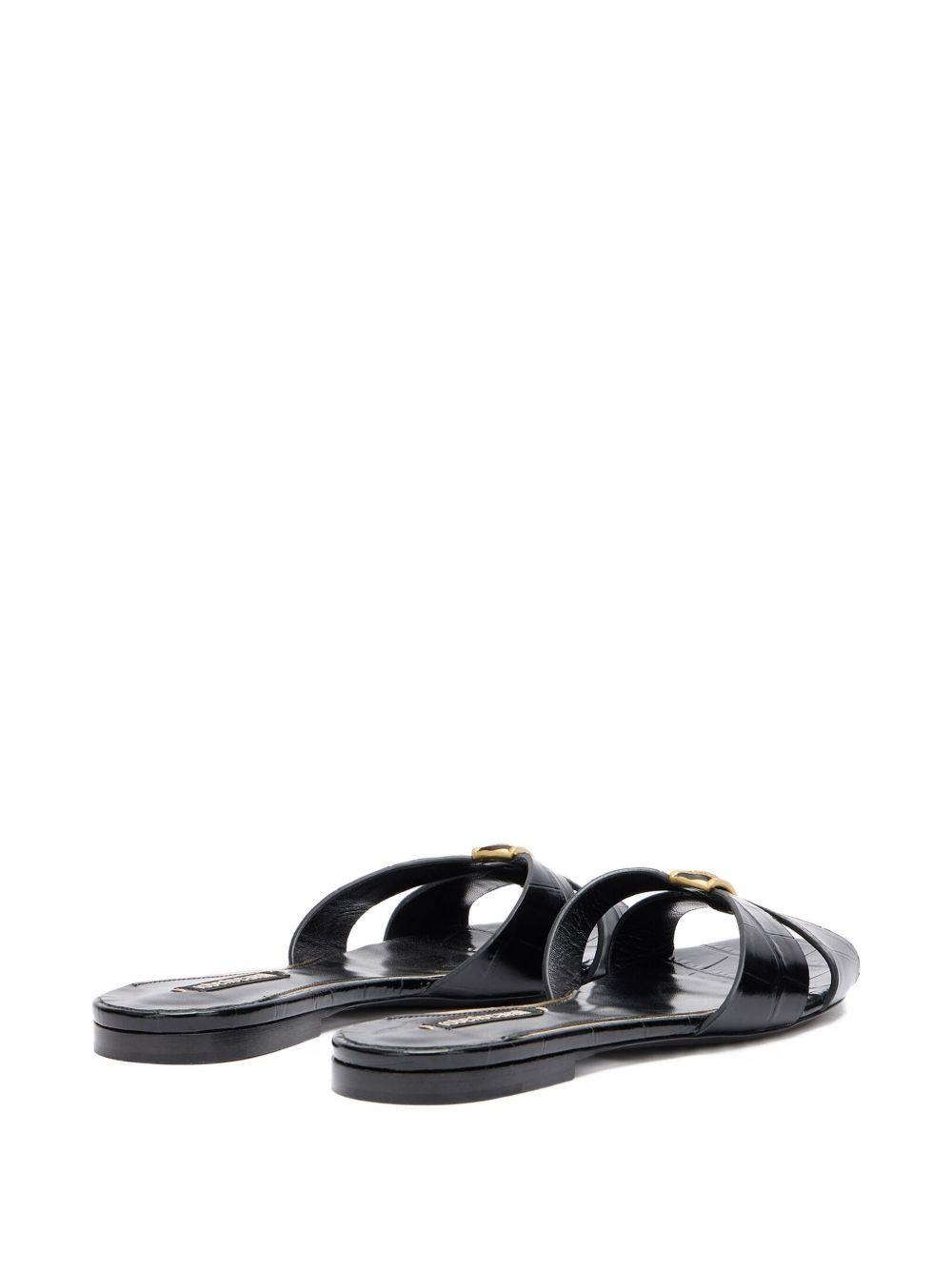 cross-strap jewel-embellished flat sandals - 4