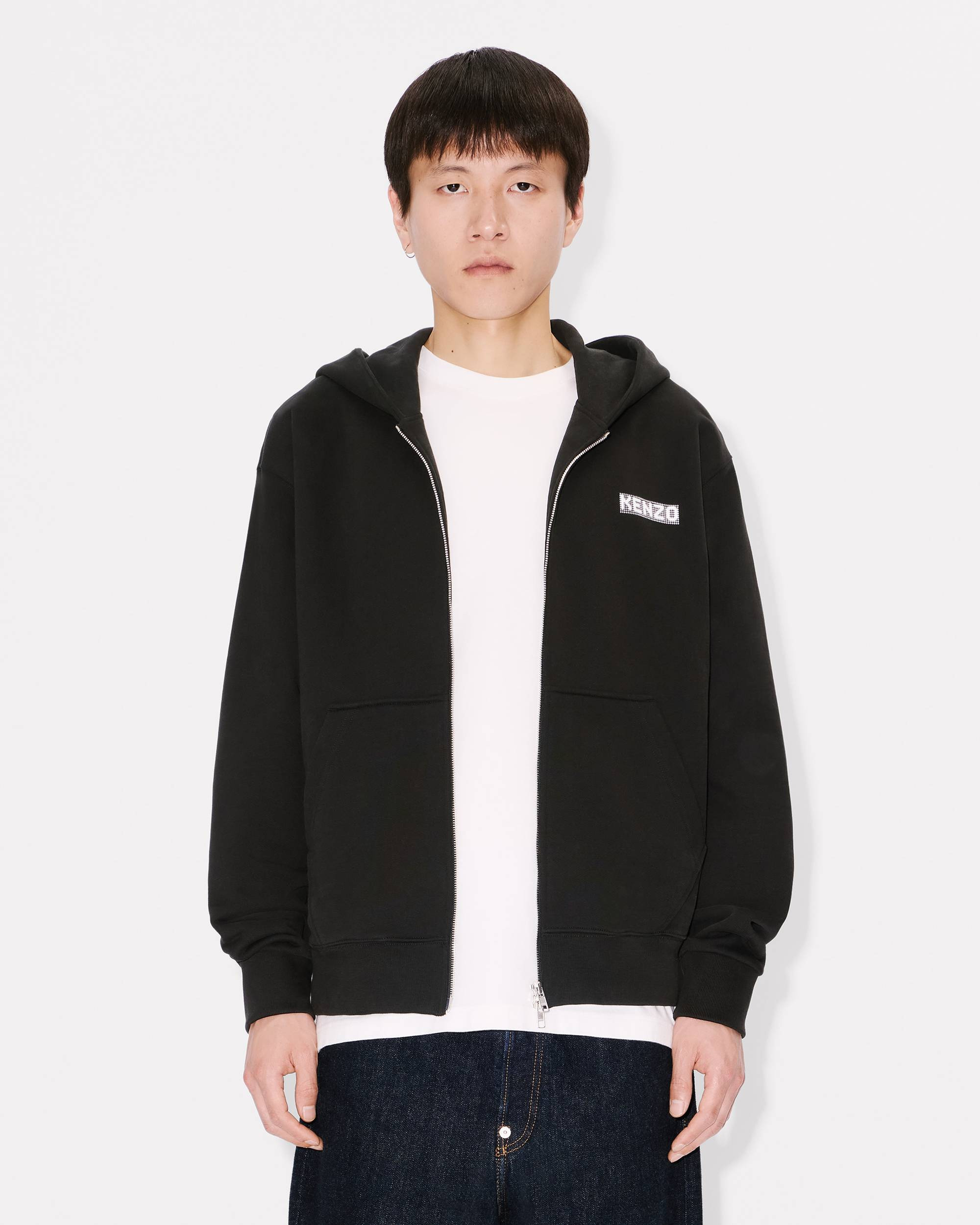 'KENZO City' full-zip hoodie in cotton - 3