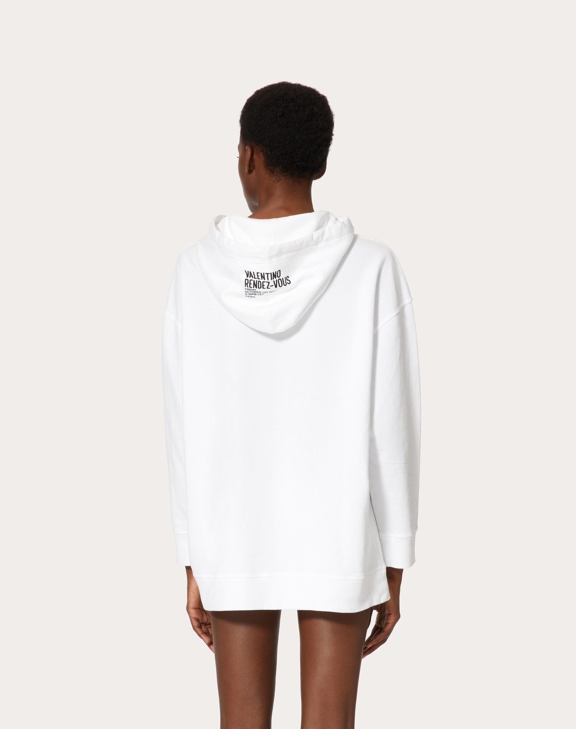 JERSEY SWEATSHIRT WITH VALENTINO ARCHIVE 1985 PRINT - 4