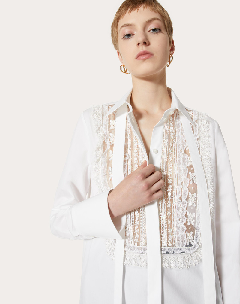 EMBROIDERED COTTON POPELINE SHIRT 5