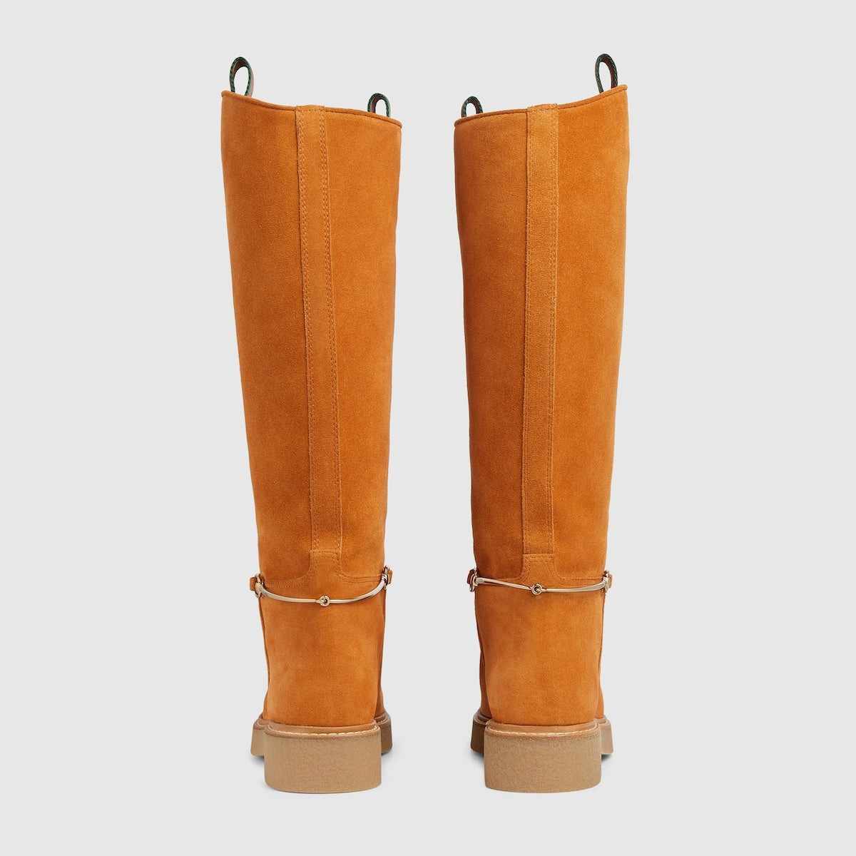 Gucci Slim Horsebit Suede Knee Boots - 3