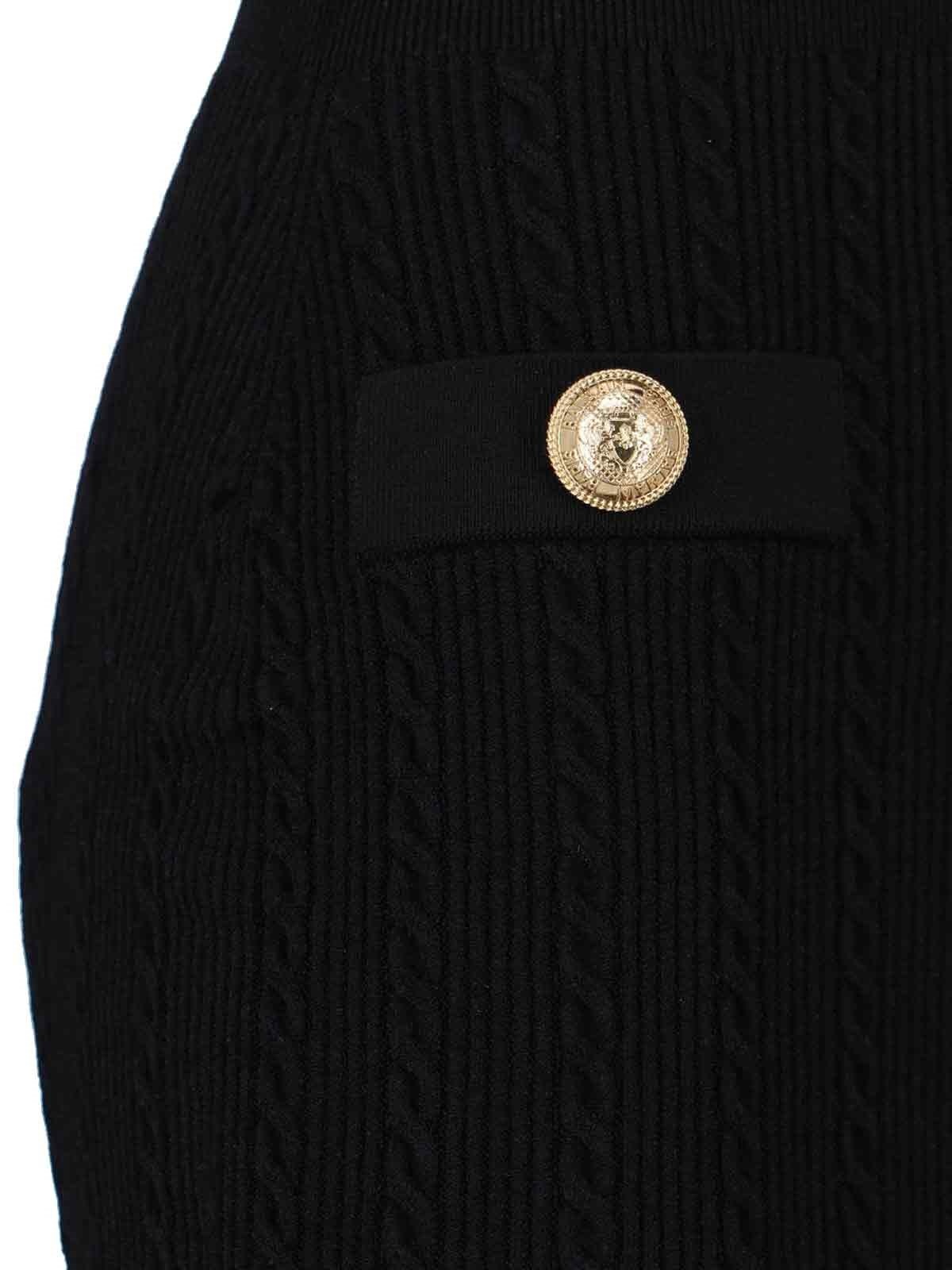 MINI DRESS WITH DECORATIVE BUTTONS - 5