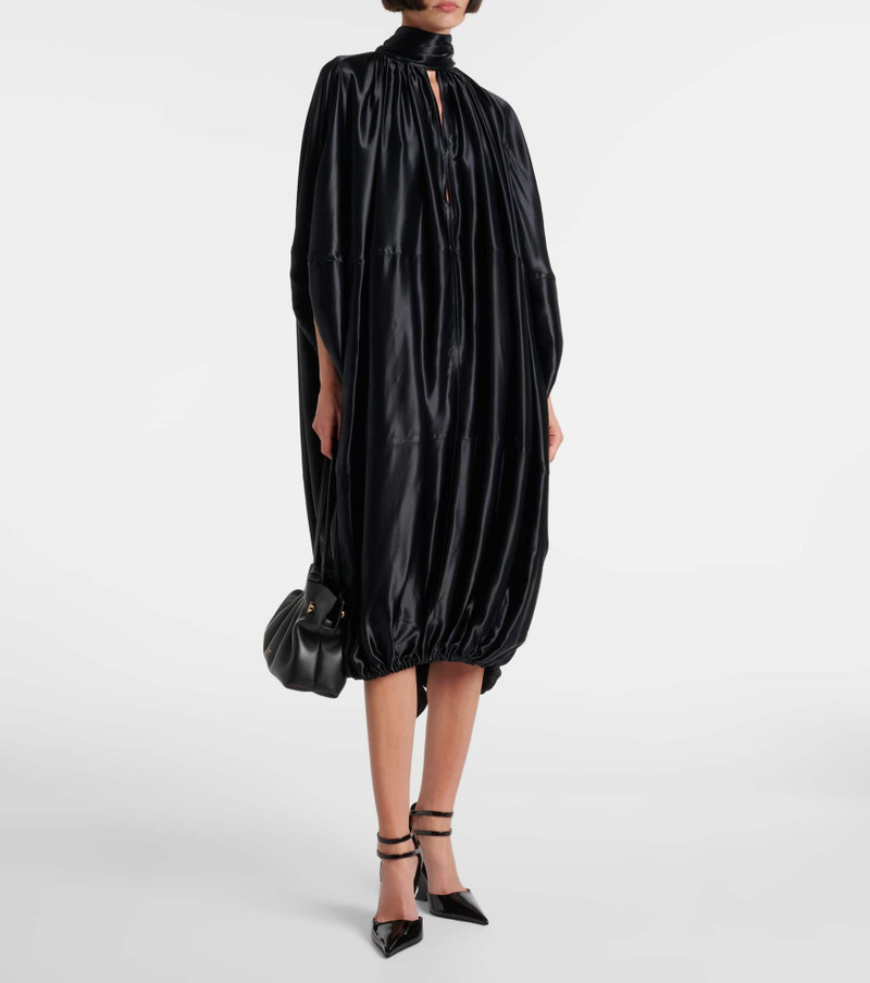 FERRAGAMO Satin midi dress outlook