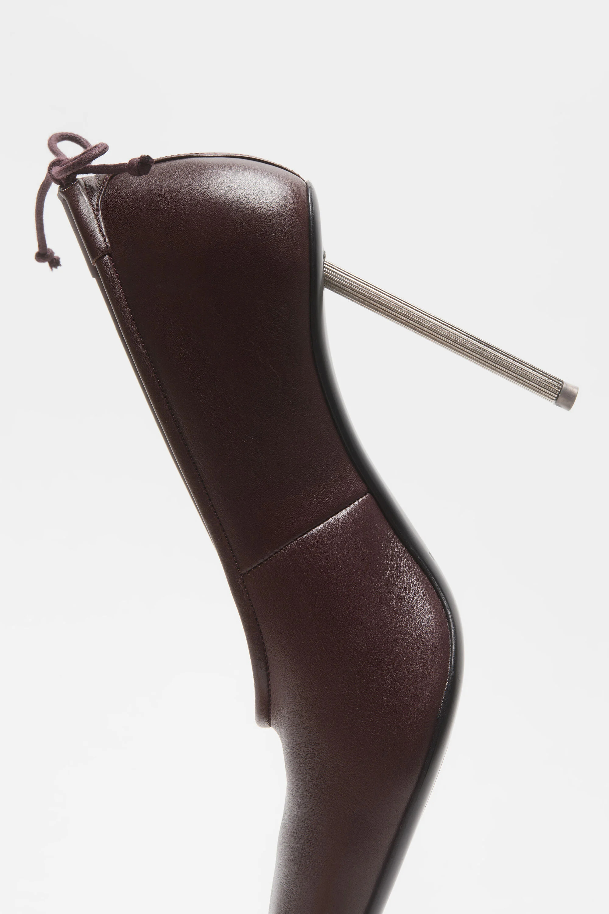 Leather pump - Chocolate brown - 4
