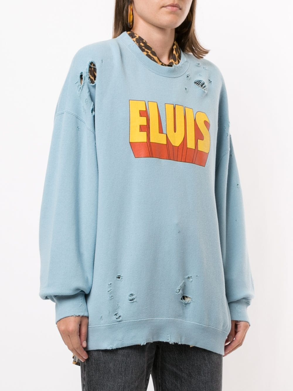 Elvis distressed sweatshirt - 3