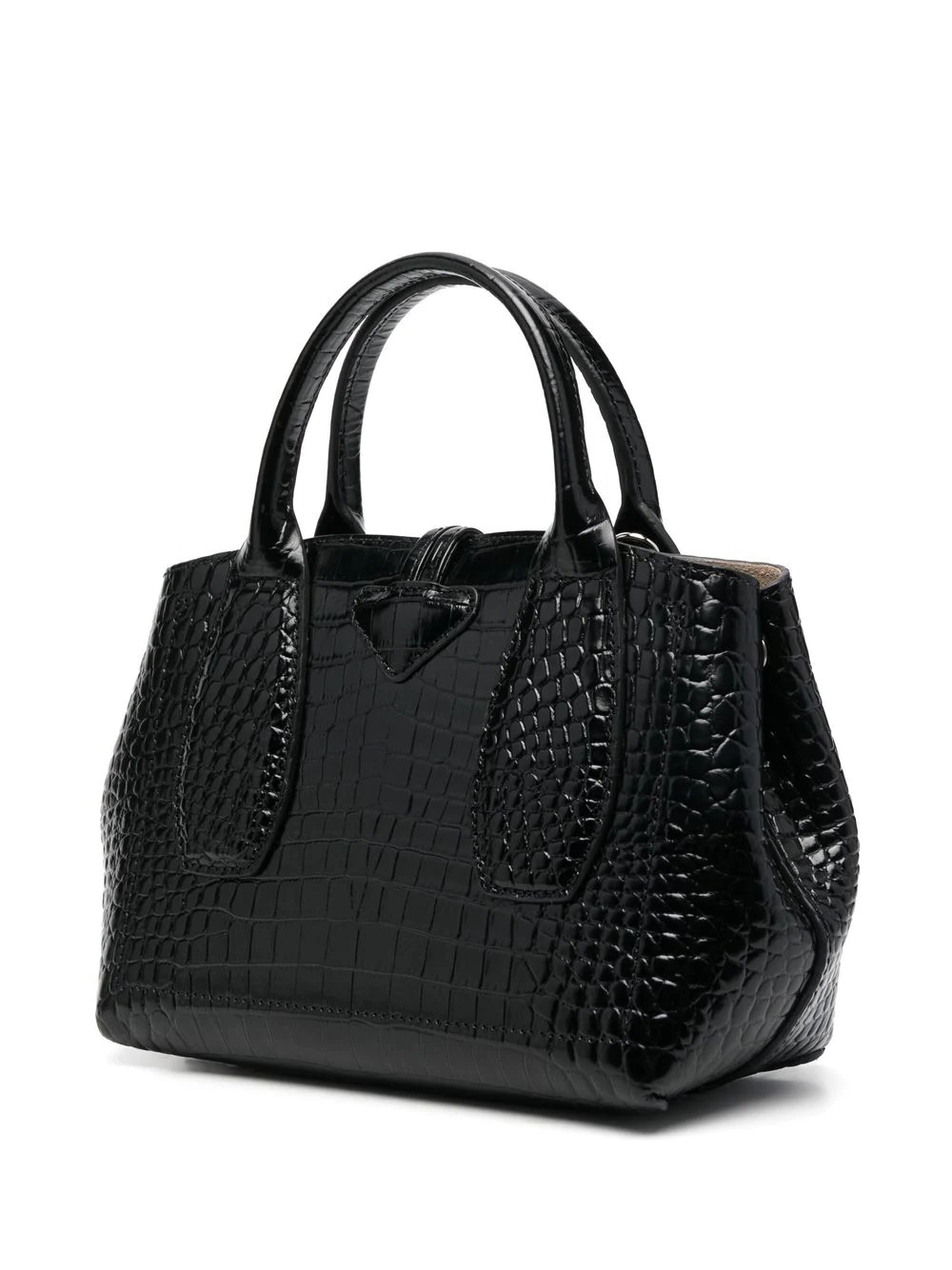 Roseau crocodile-effect leather tote bag - 3