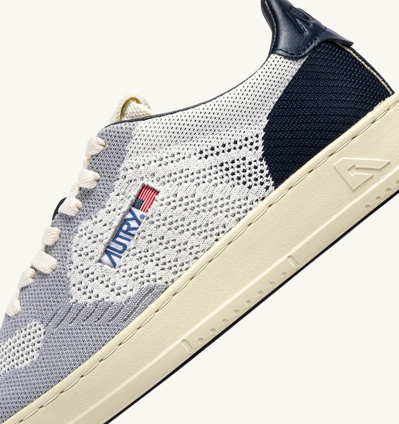 MEDALIST EASEKNIT LOW SNEAKERS IN IVORY WHITE SPACE AND LOFT KNIT 6