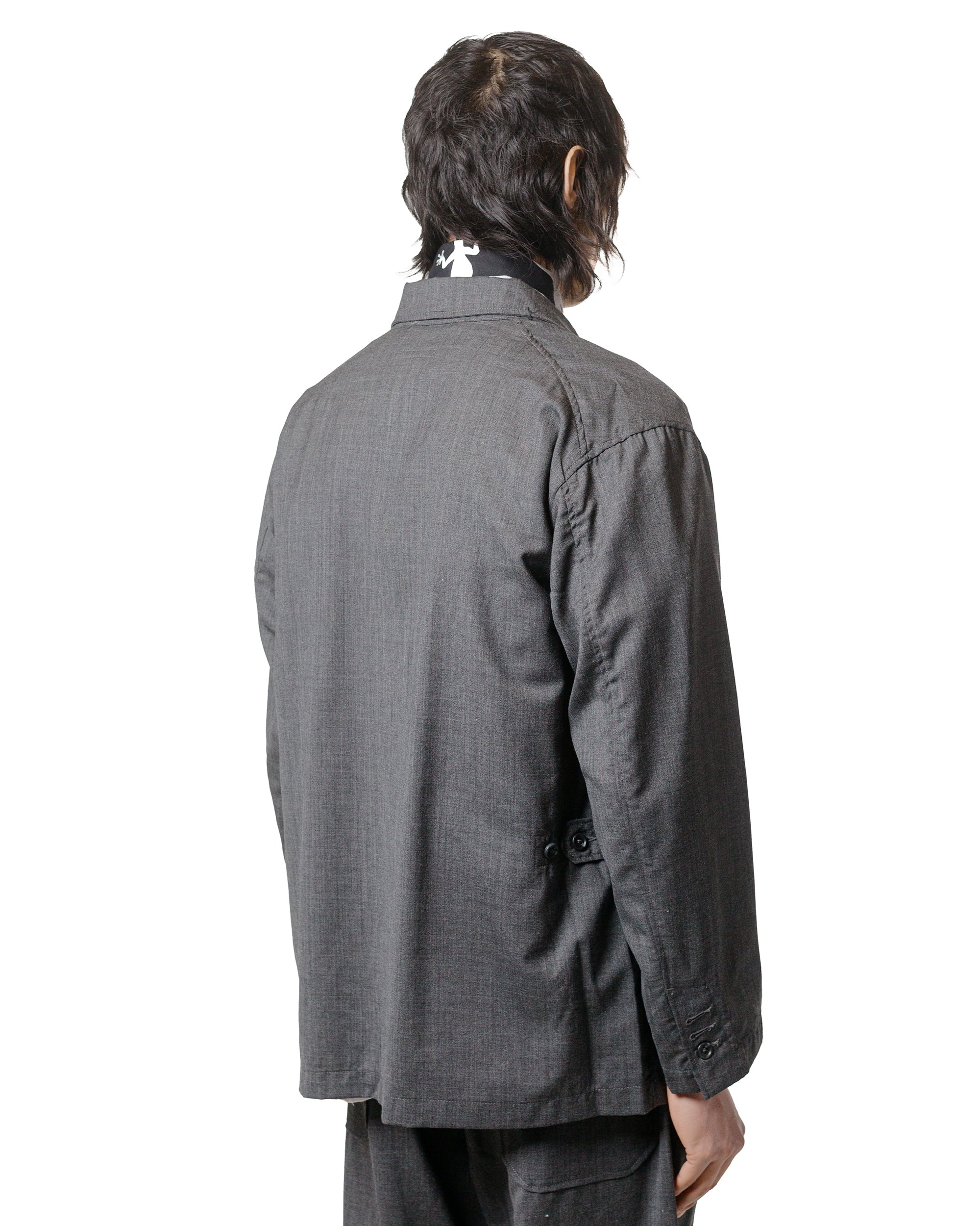 Loiter Jacket Charcoal Tropical Wool - 3