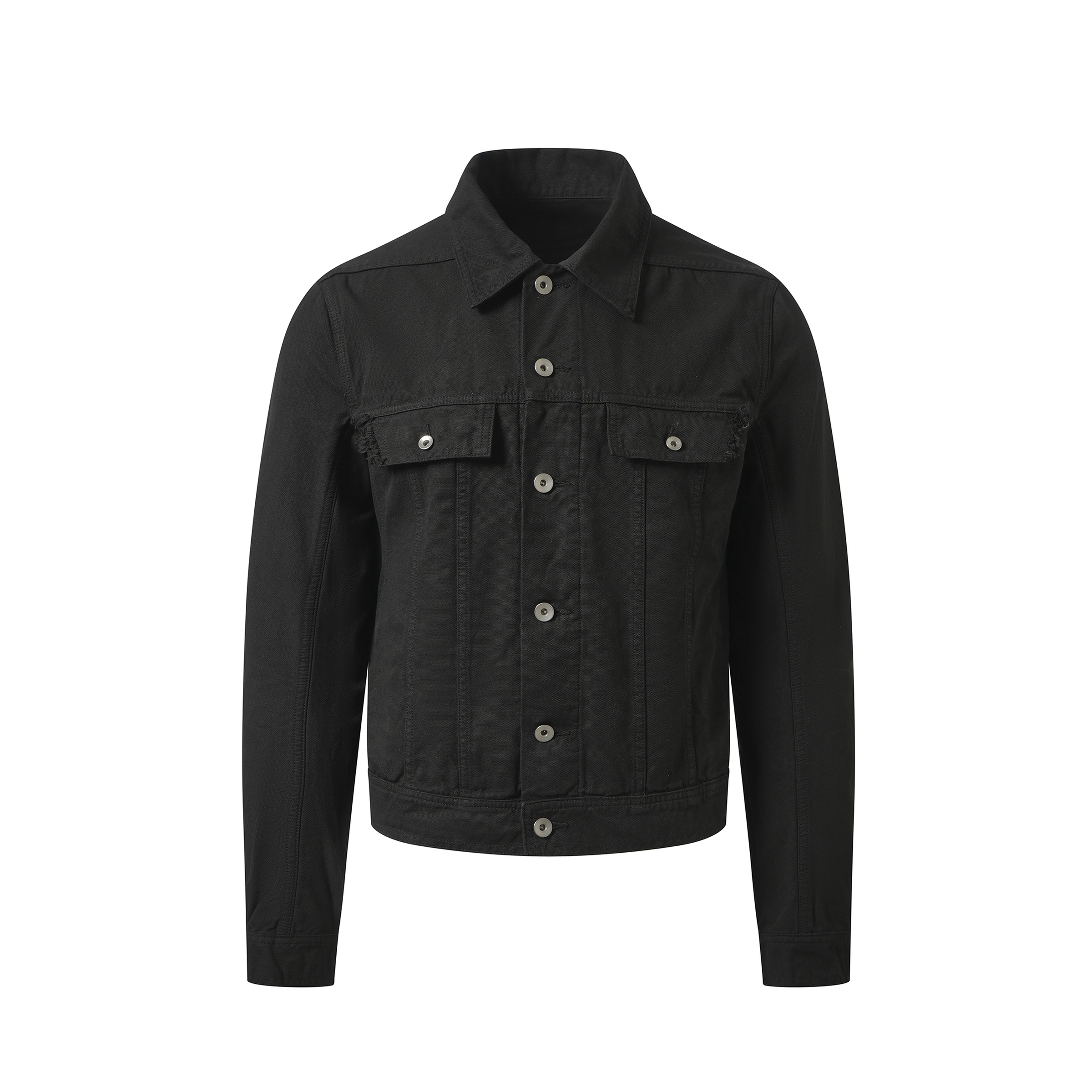 Trucker Jacket in Black - 2