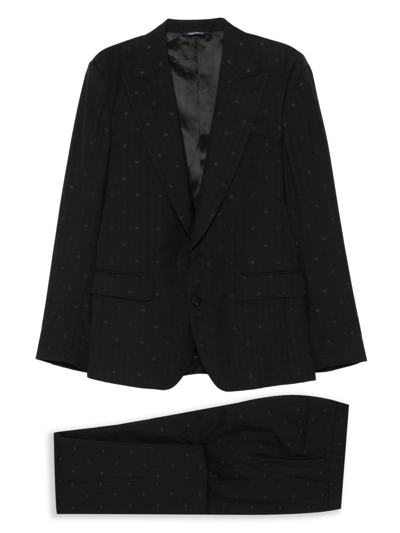 pinstripe-monogram suit 1