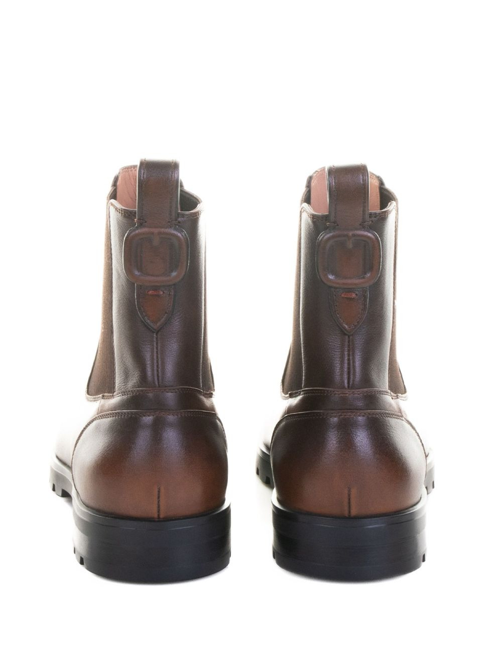 elastic-panelled leather boots - 3