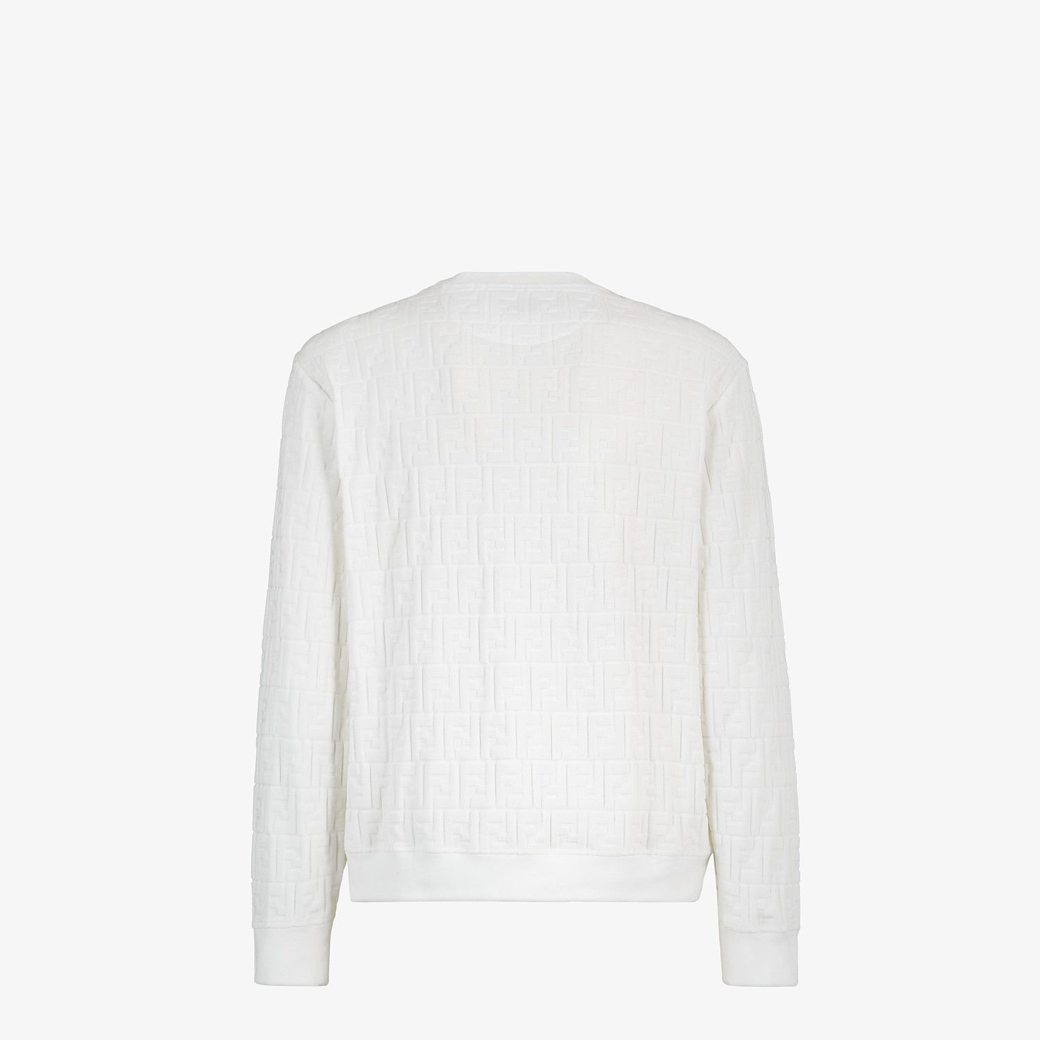 White chenille sweatshirt - 2