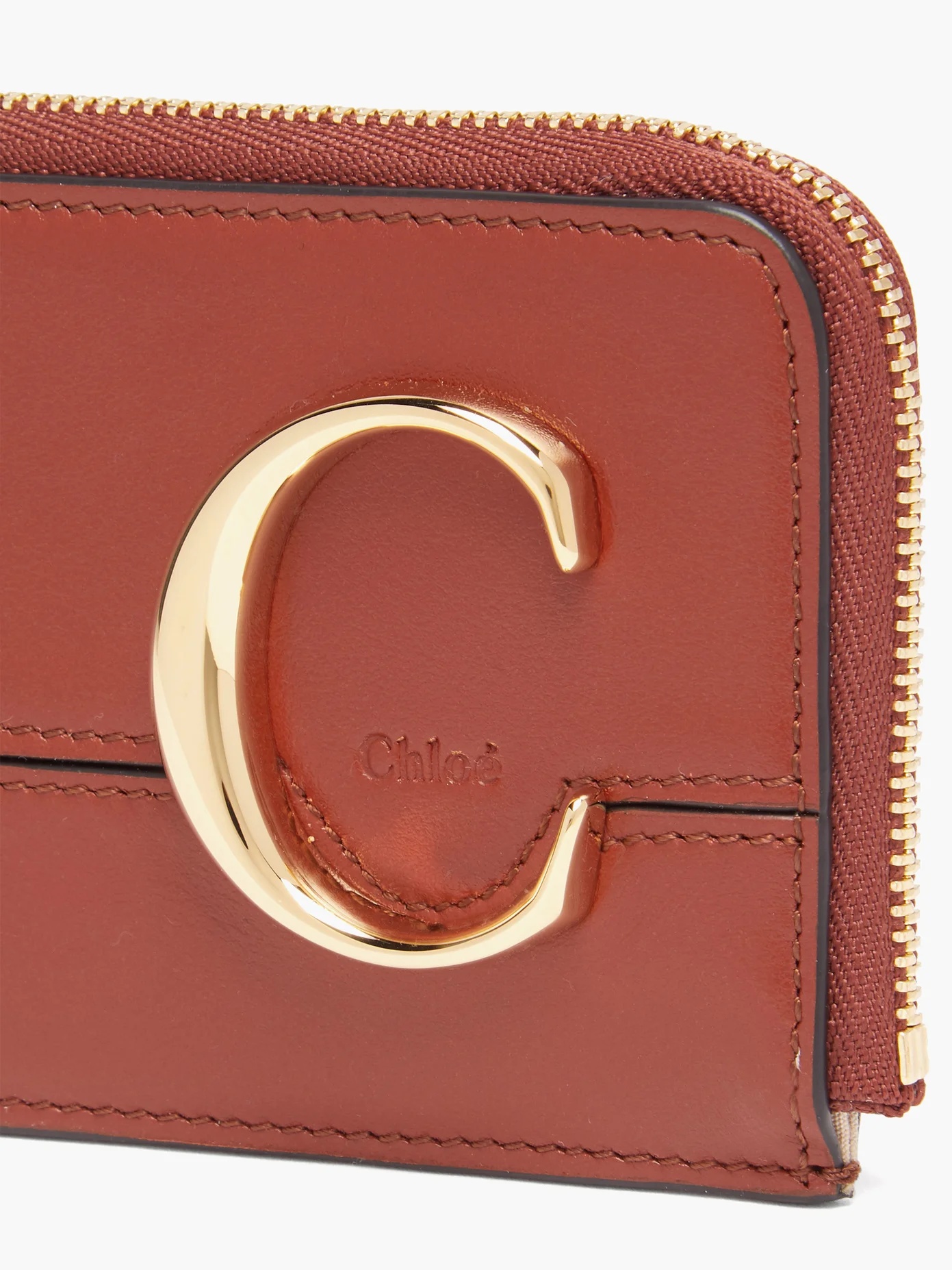 The C logo leather card and coin purse - 2