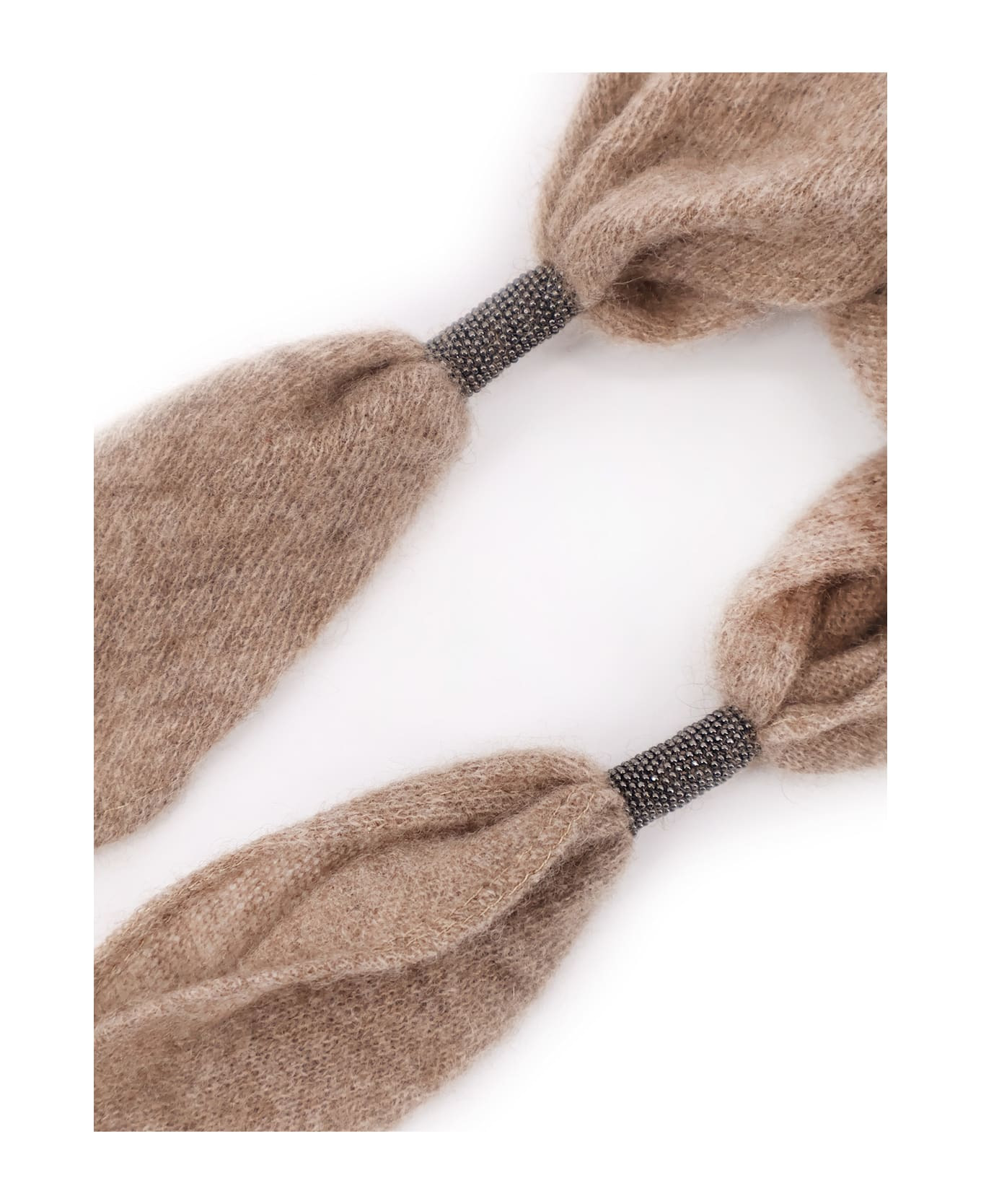 Cashmere Scarf With Monili Detail - 2