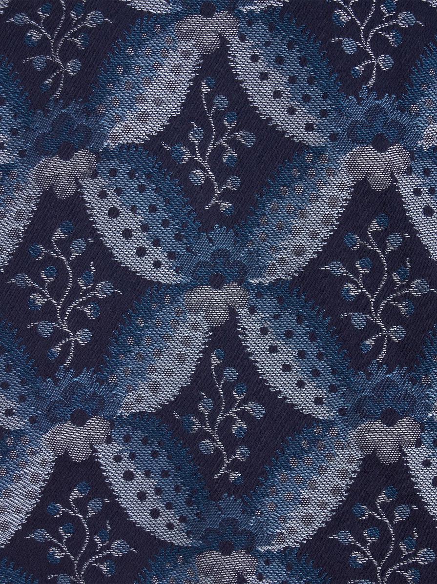 DENIM JACQUARD BIKER JACKET - 6