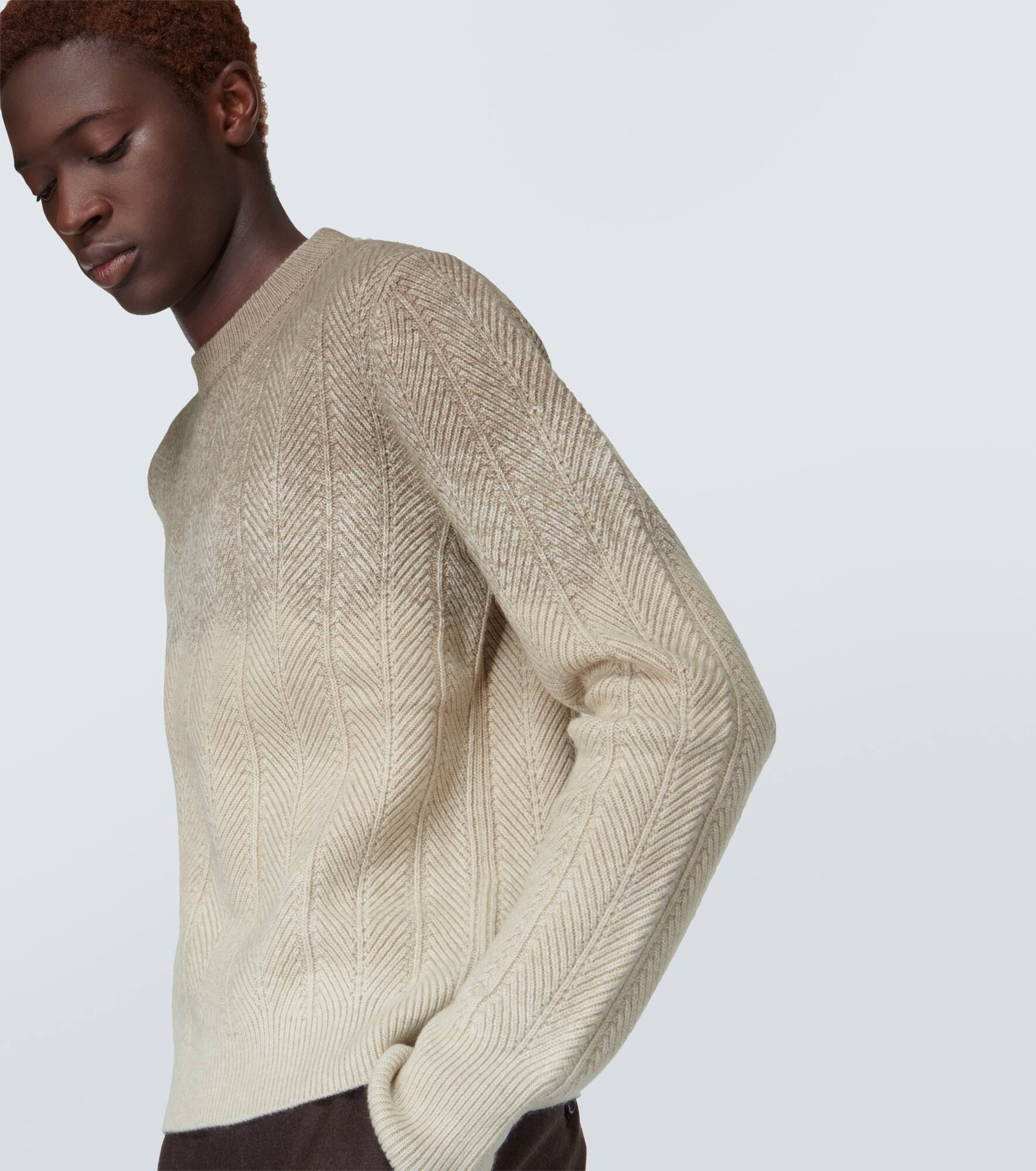 Gradient cashmere sweater - 5