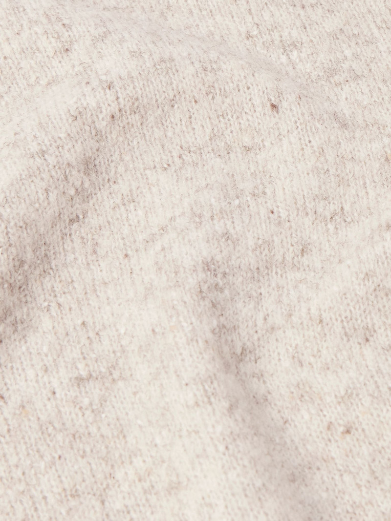 Ribbed-Knit Sweater Gray 5