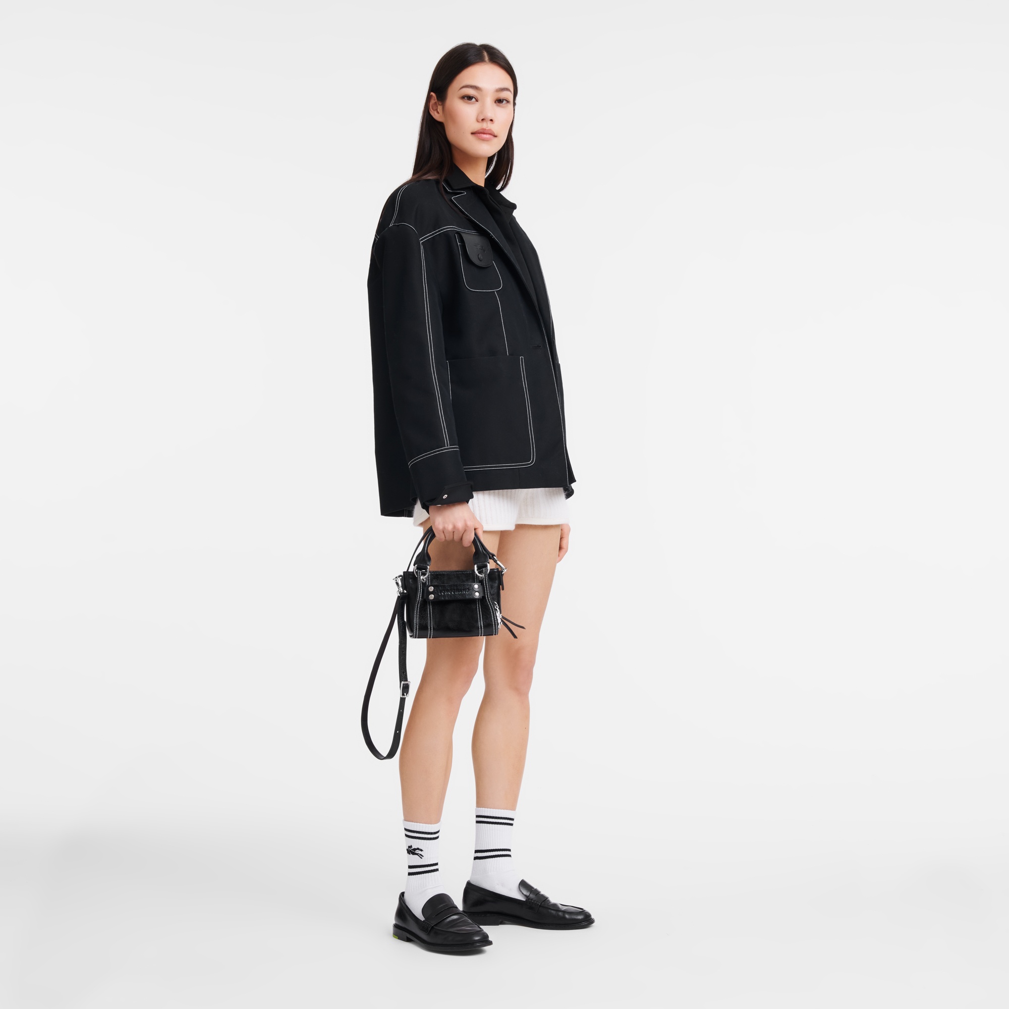 Longchamp 3D XS Handbag Black - Leather - 2