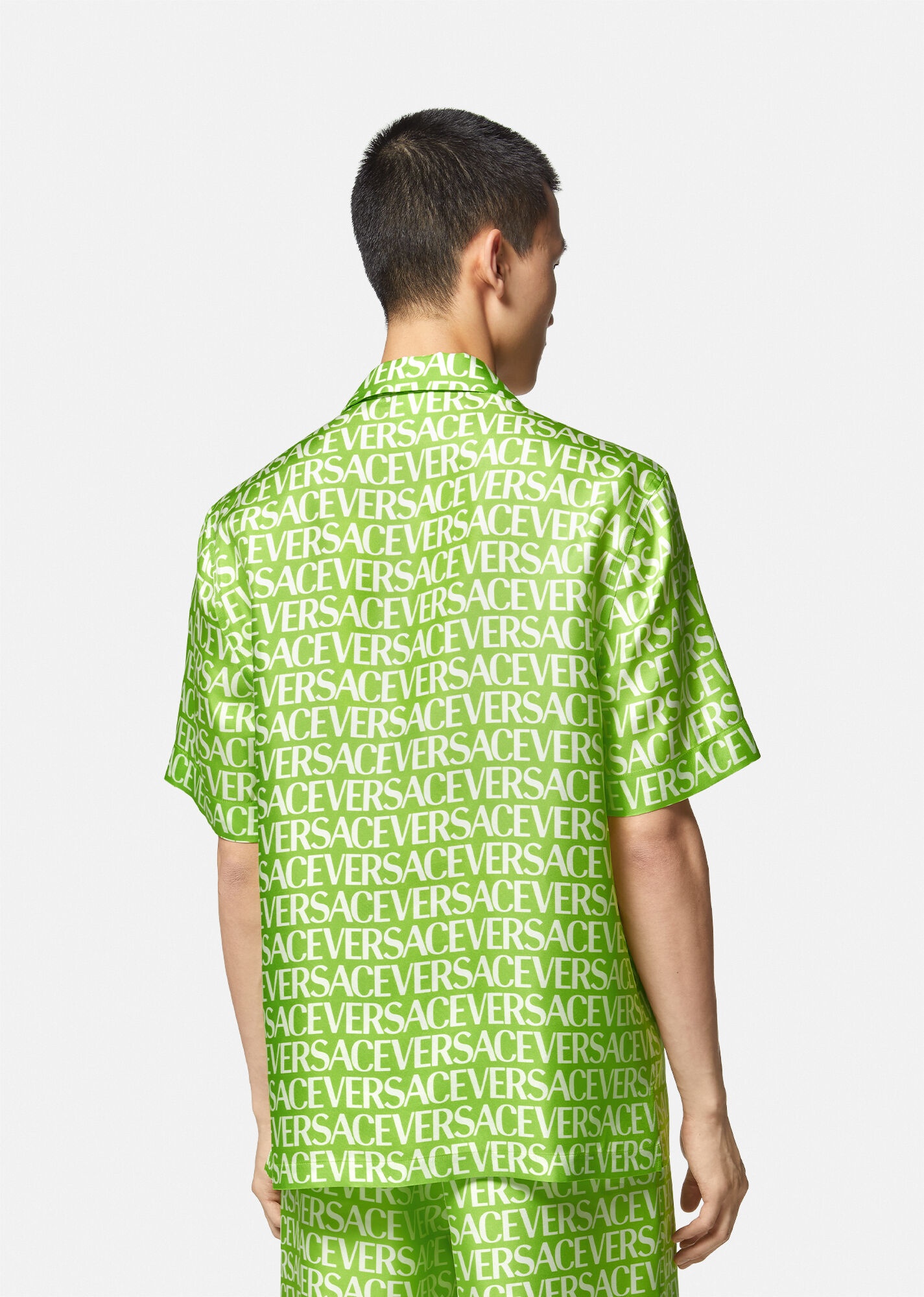Versace Allover Silk Shirt - 4