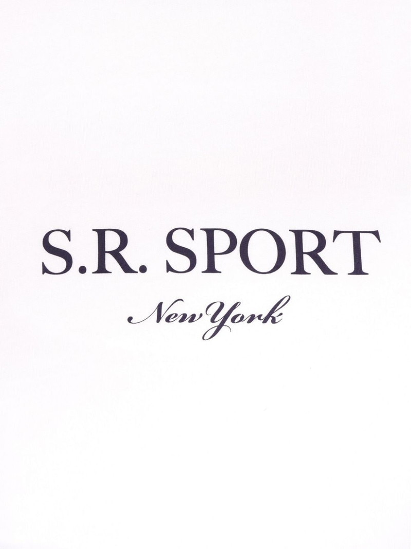Sporty & Rich SR Sport logo-print cotton sweatshirt outlook