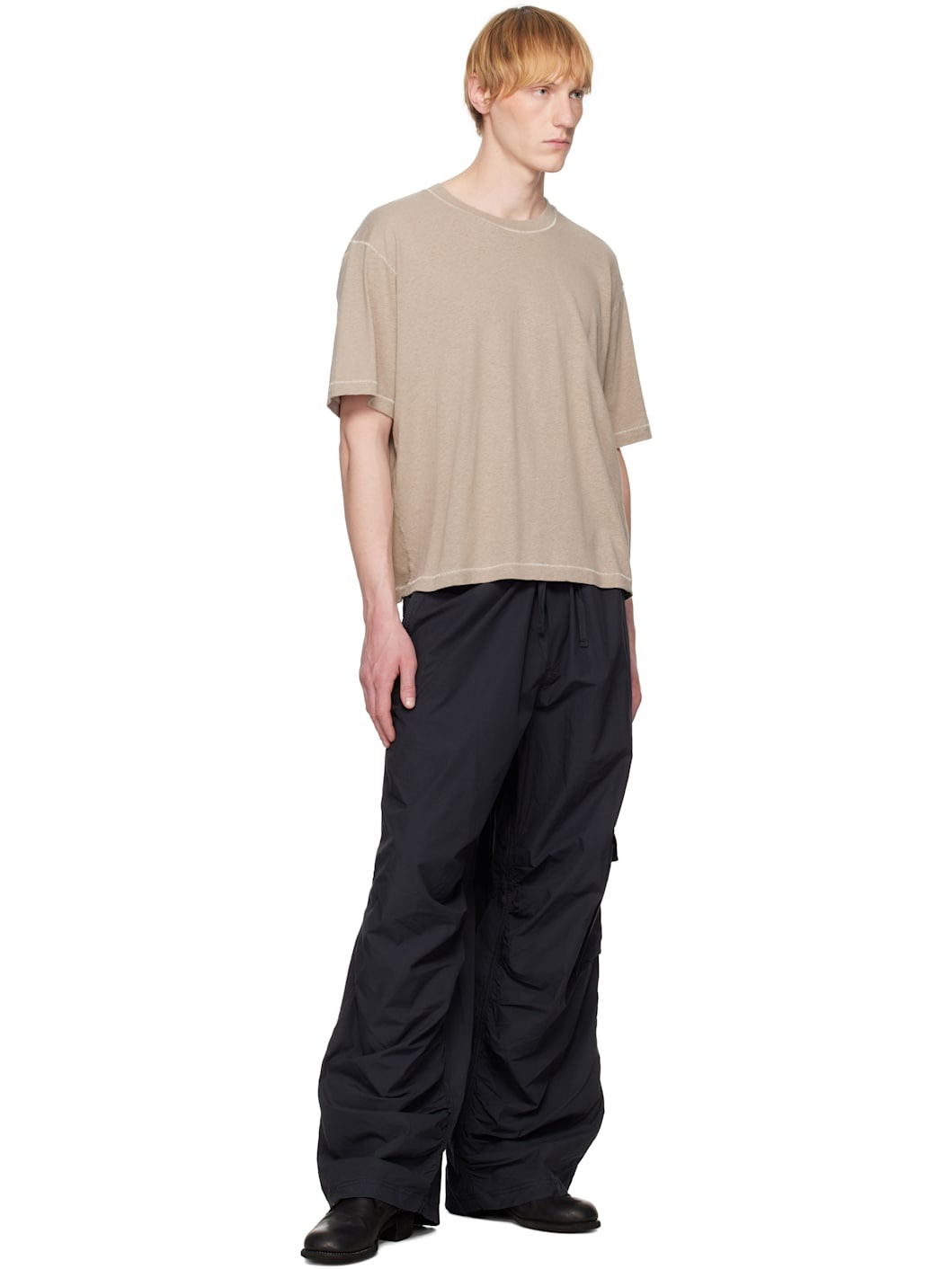 Taupe Boxy T-shirt - 4