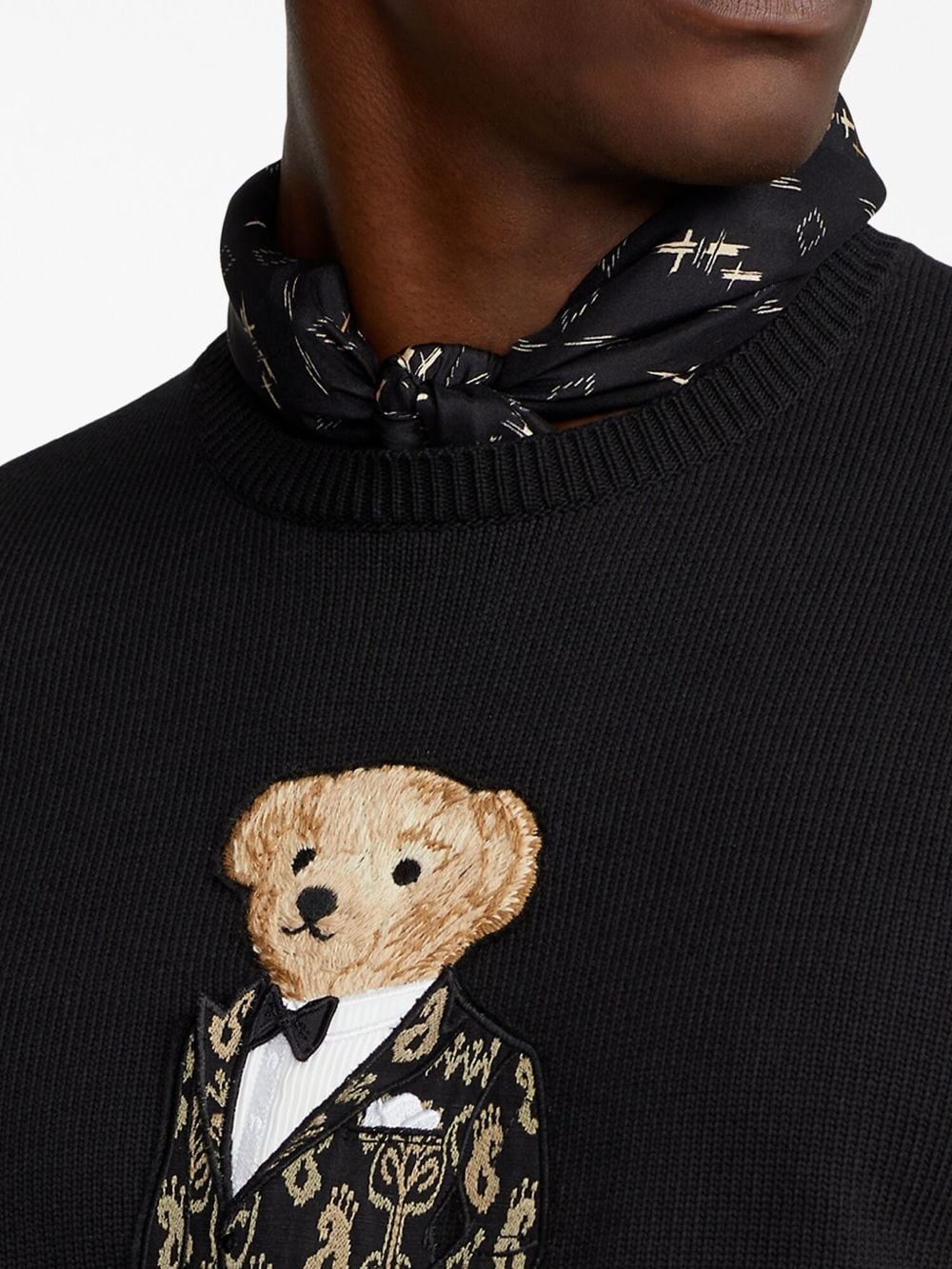 teddy-bear motif jumper - 4