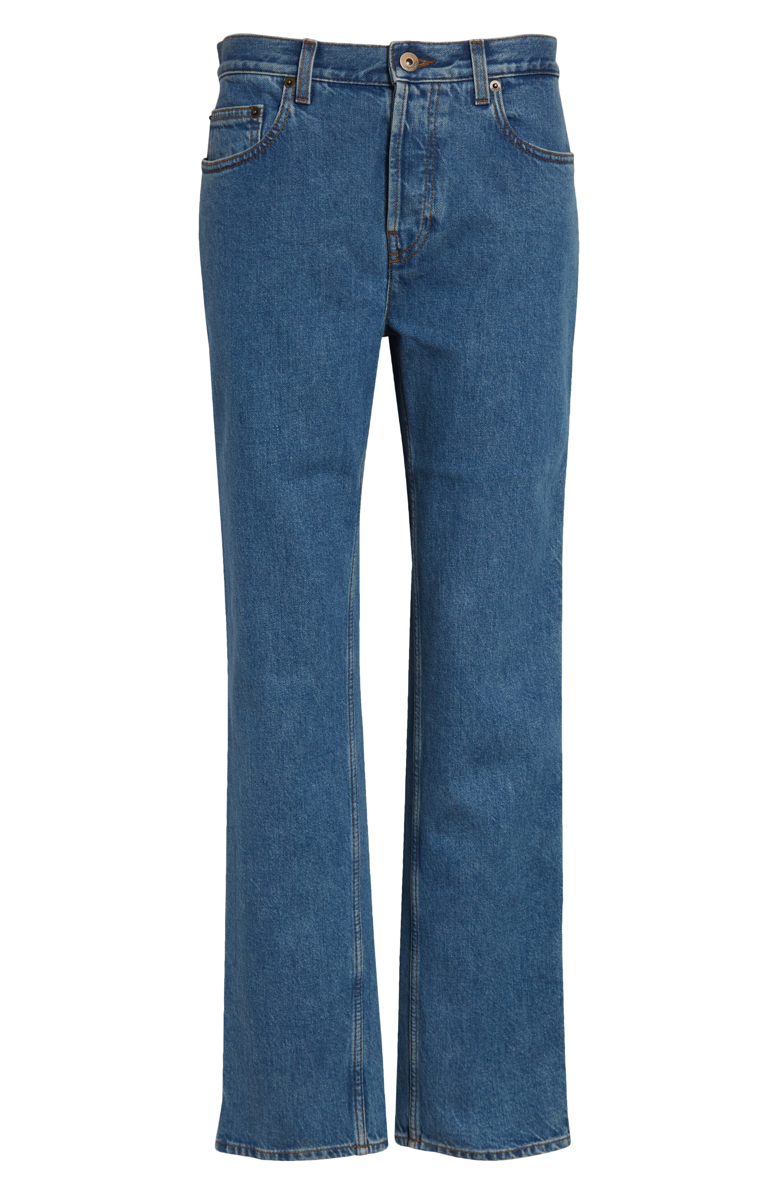 burberry Baby Bootcut Jeans in Mid Blue at Nordstrom - 6