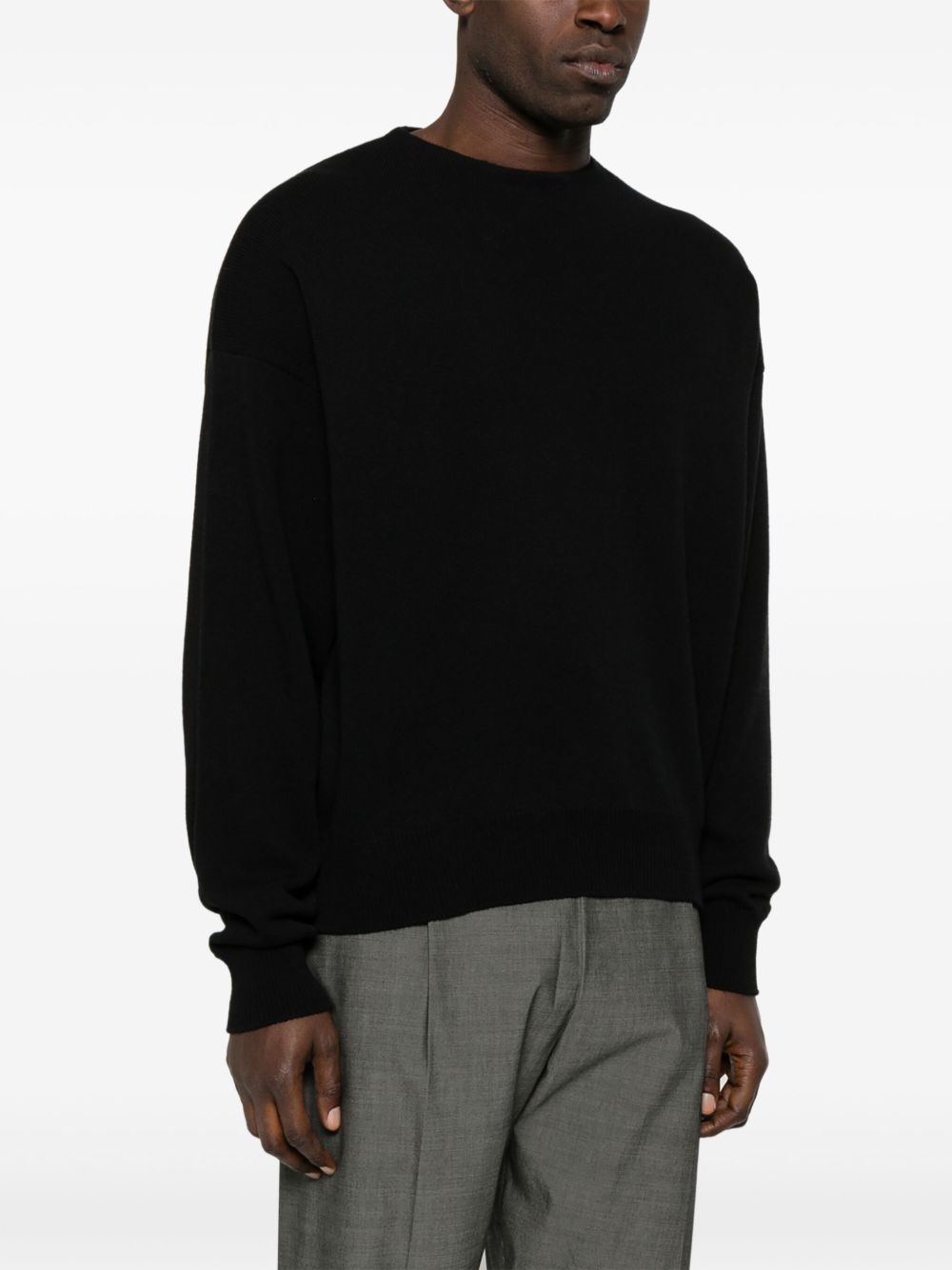 fine-knit crew-neck sweater - 3
