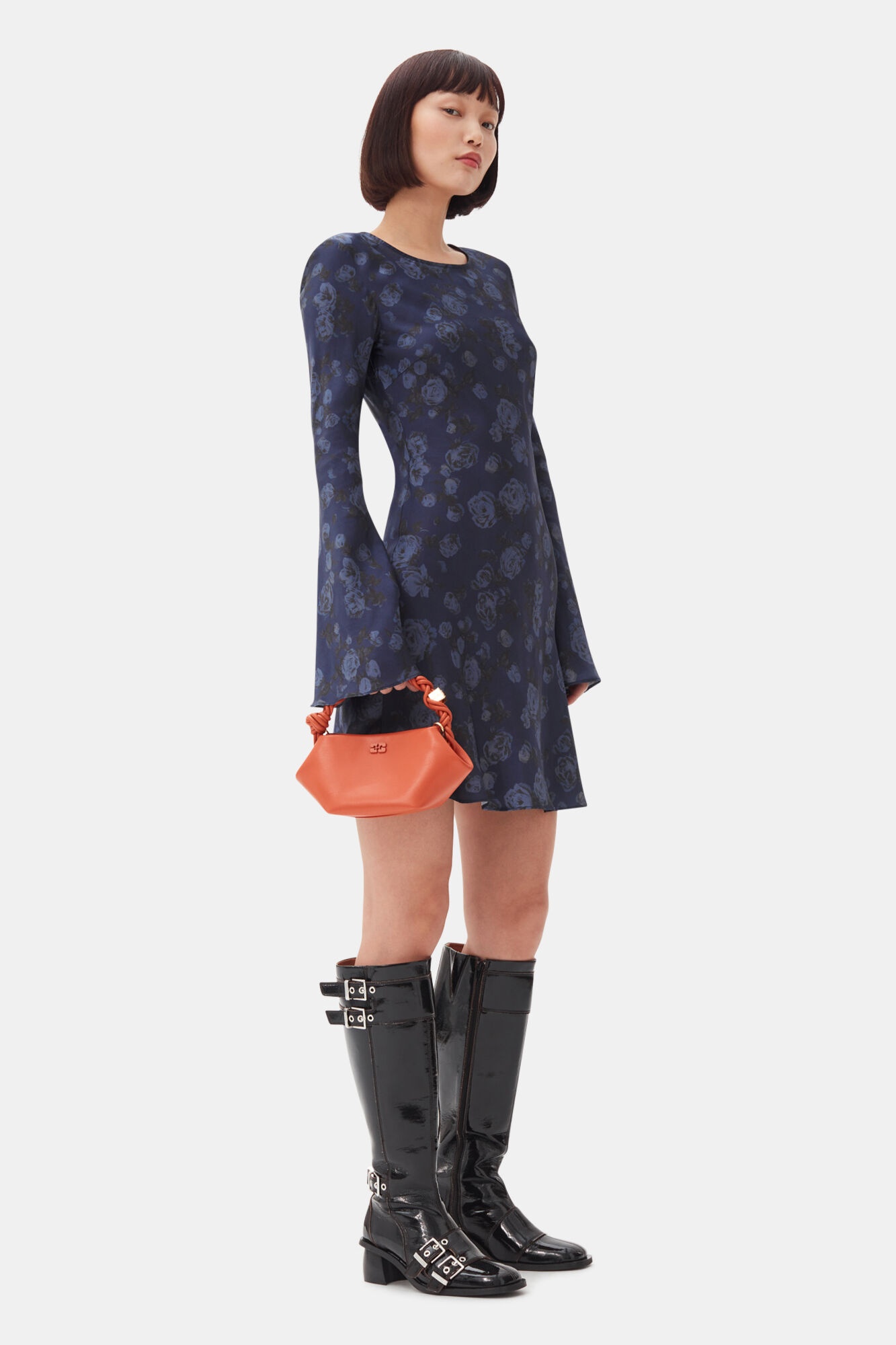 ORANGE MINI GANNI BOU BAG - 5