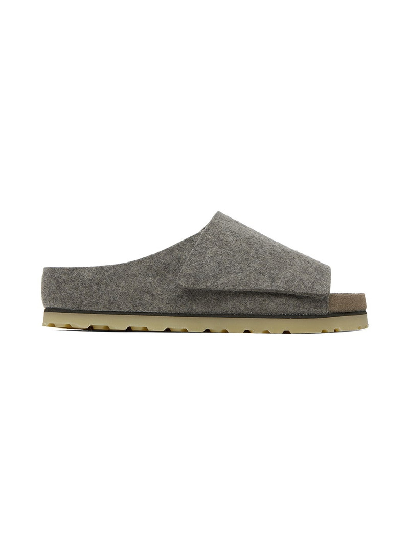 Gray Birkenstock Edition Los Feliz Felt Sandals - 1