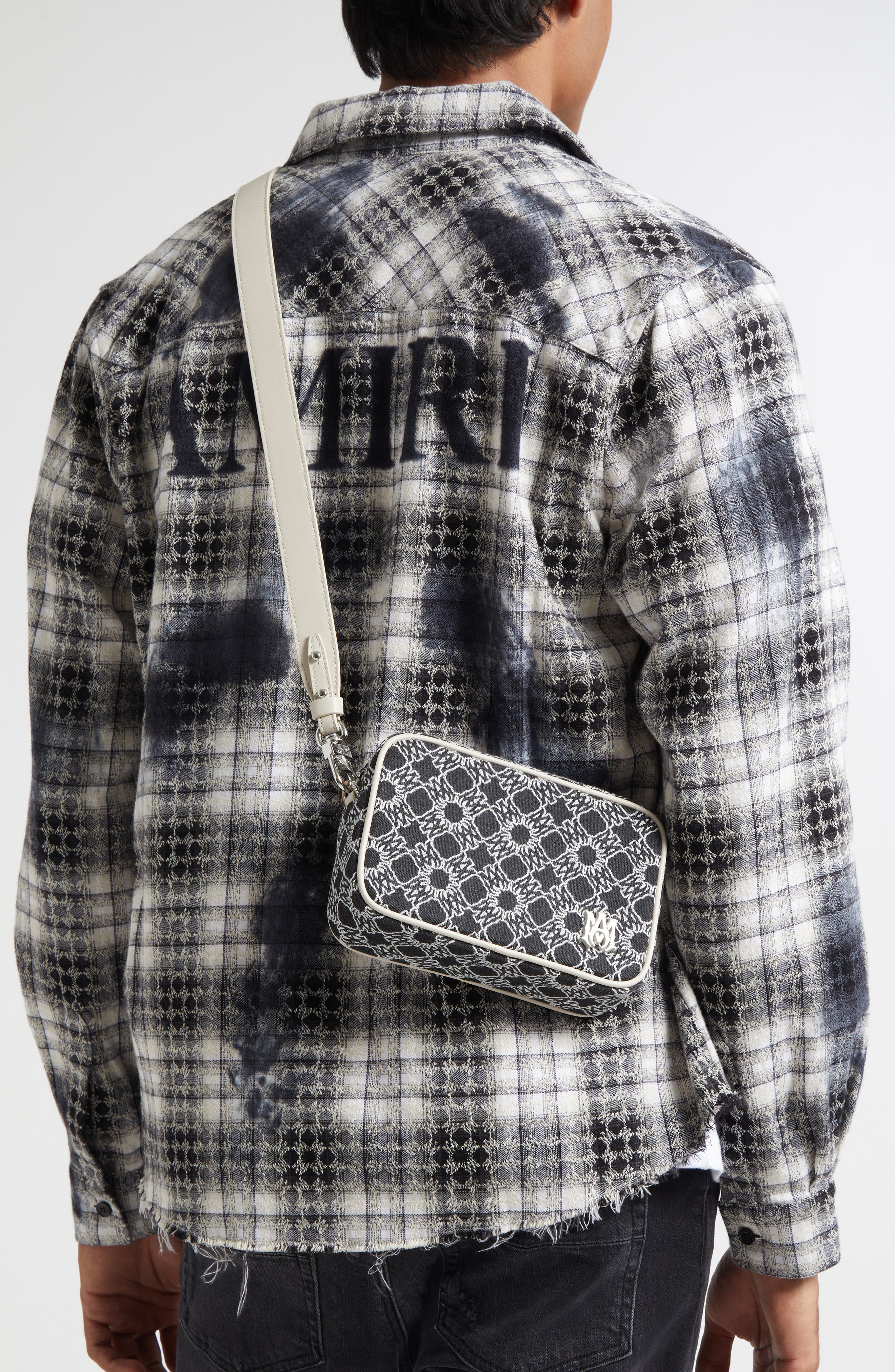 AMIRI MA Quad Denim Camera Bag in Black at Nordstrom - 3