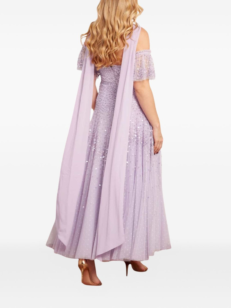 scallop halterneck gown maxi dress 4