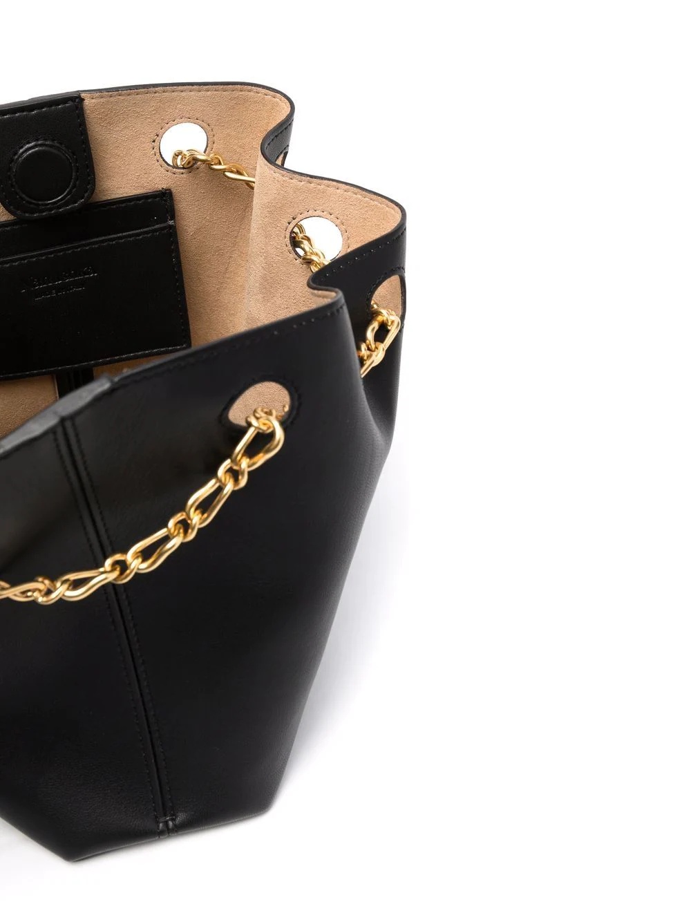 vegan-leather chain-strap tote bag - 5