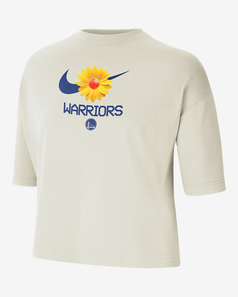 Golden State Warriors Courtside Women's Nike NBA Boxy T-Shirt 1