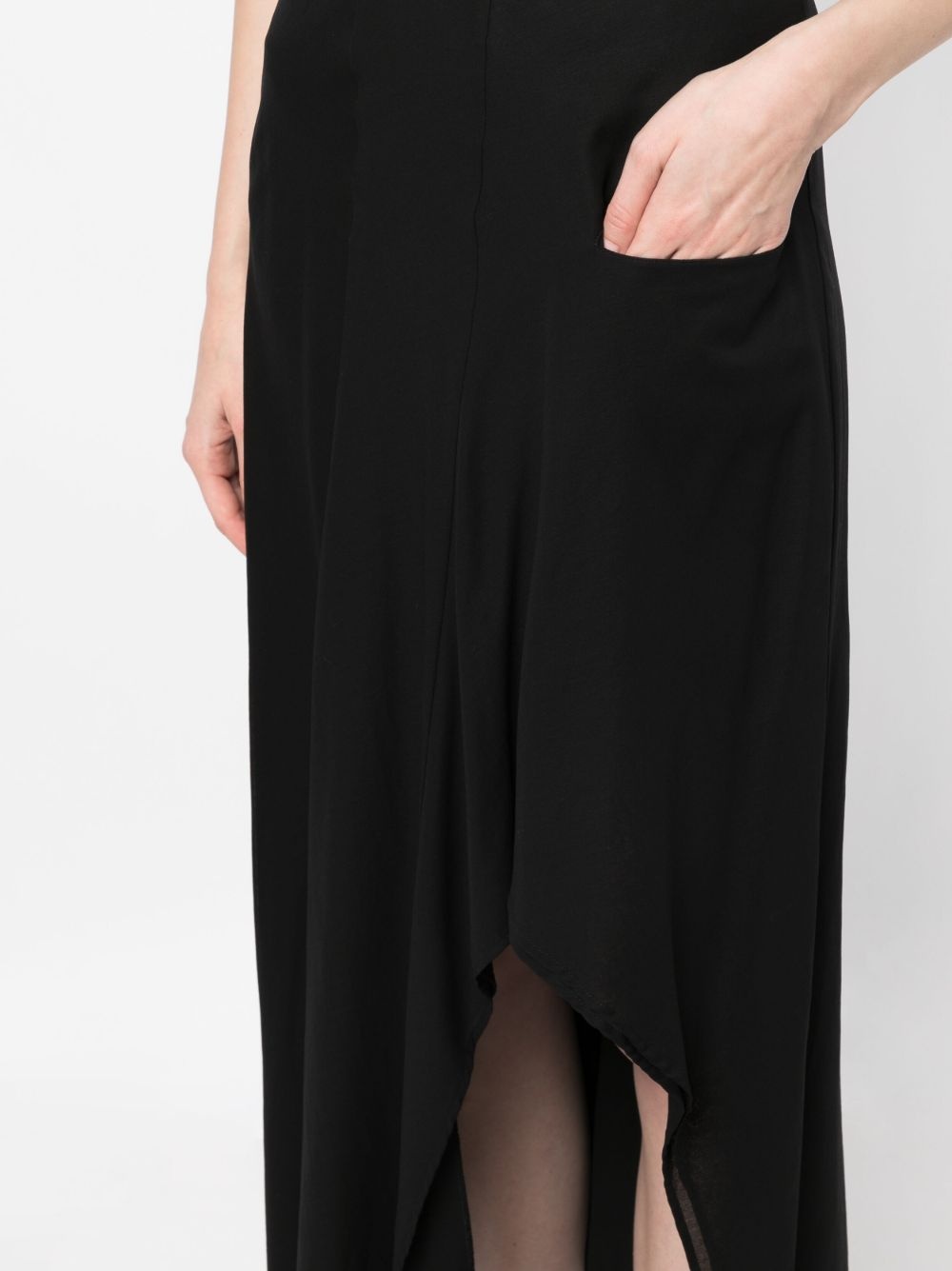 high-waisted flared cotton skirt - 5