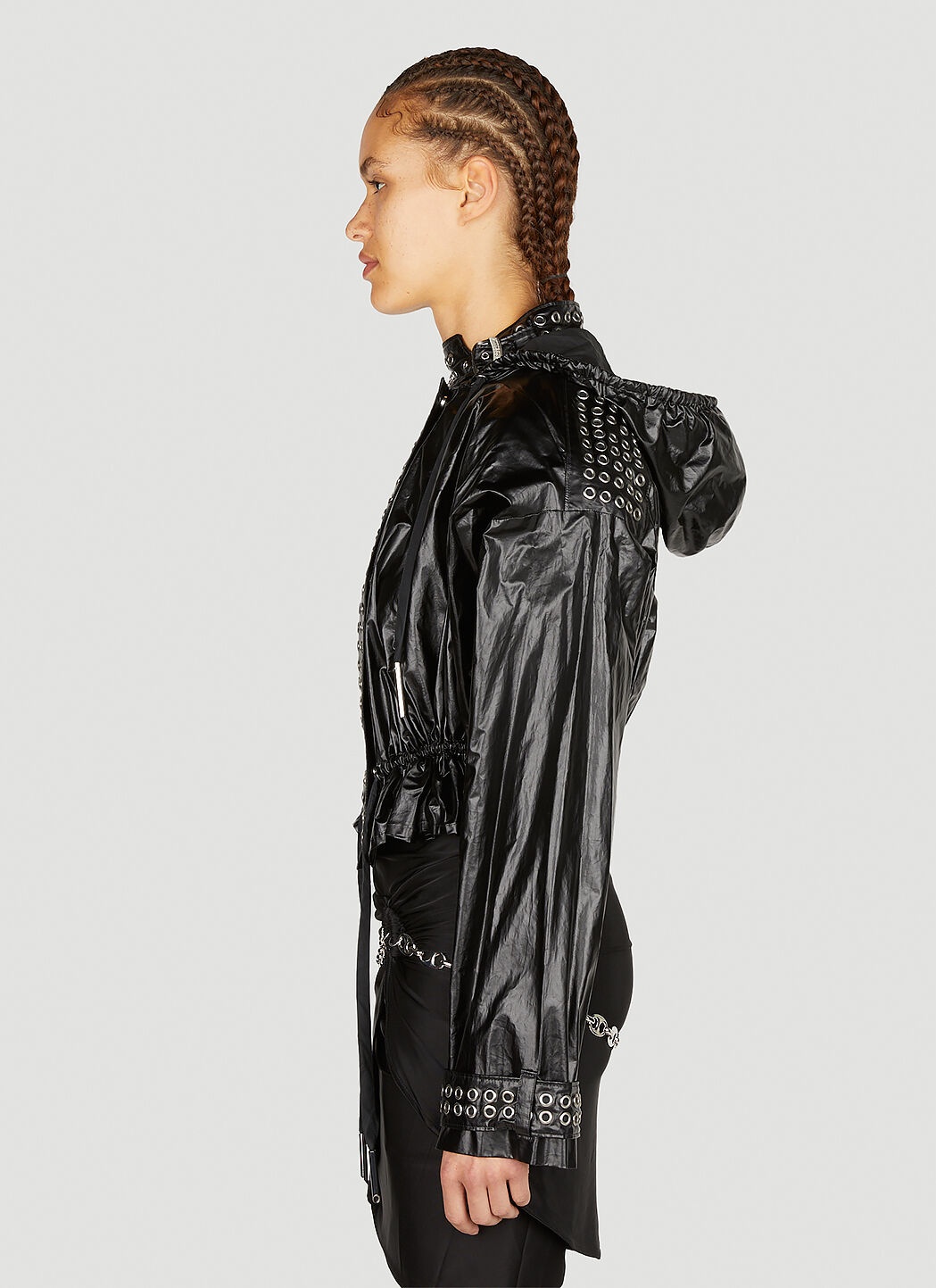 Eyelet Biker Jacket - 3