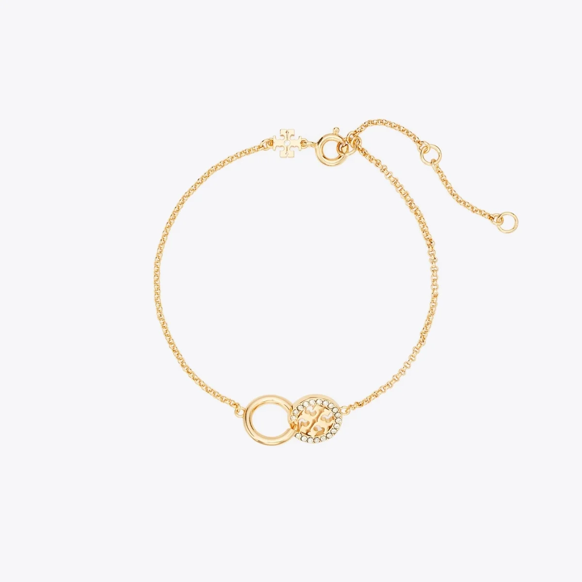 Icon Pavé Interlocking Chain Bracelet - 1