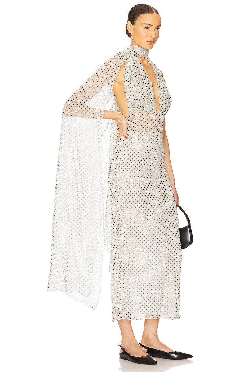 HELSA The Scarf Dress in Printed Silk Chiffon outlook