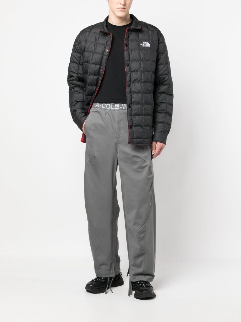 logo-waist drawstring trousers - 2