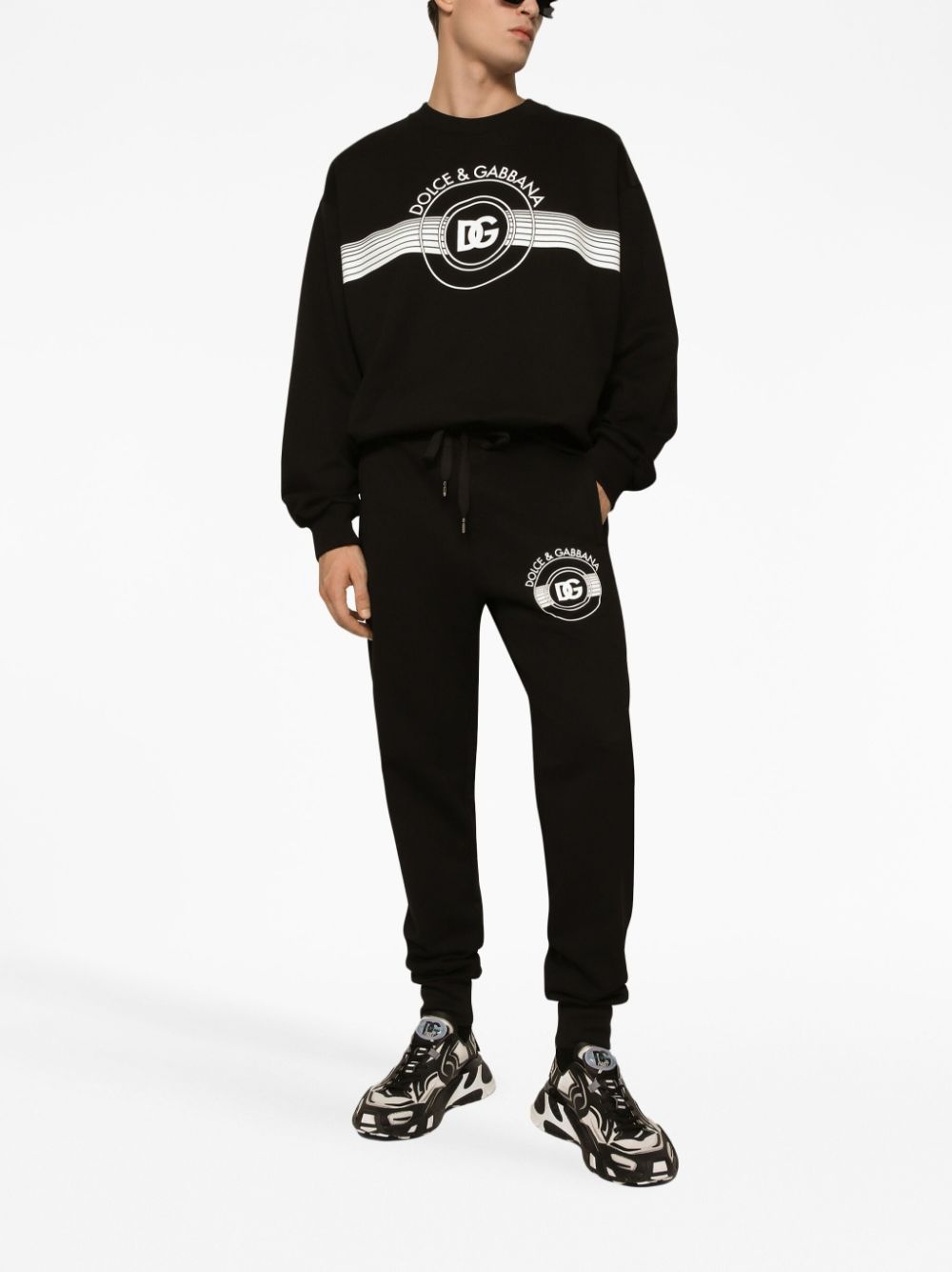 logo-print long-sleeved cotton sweatshirt - 2