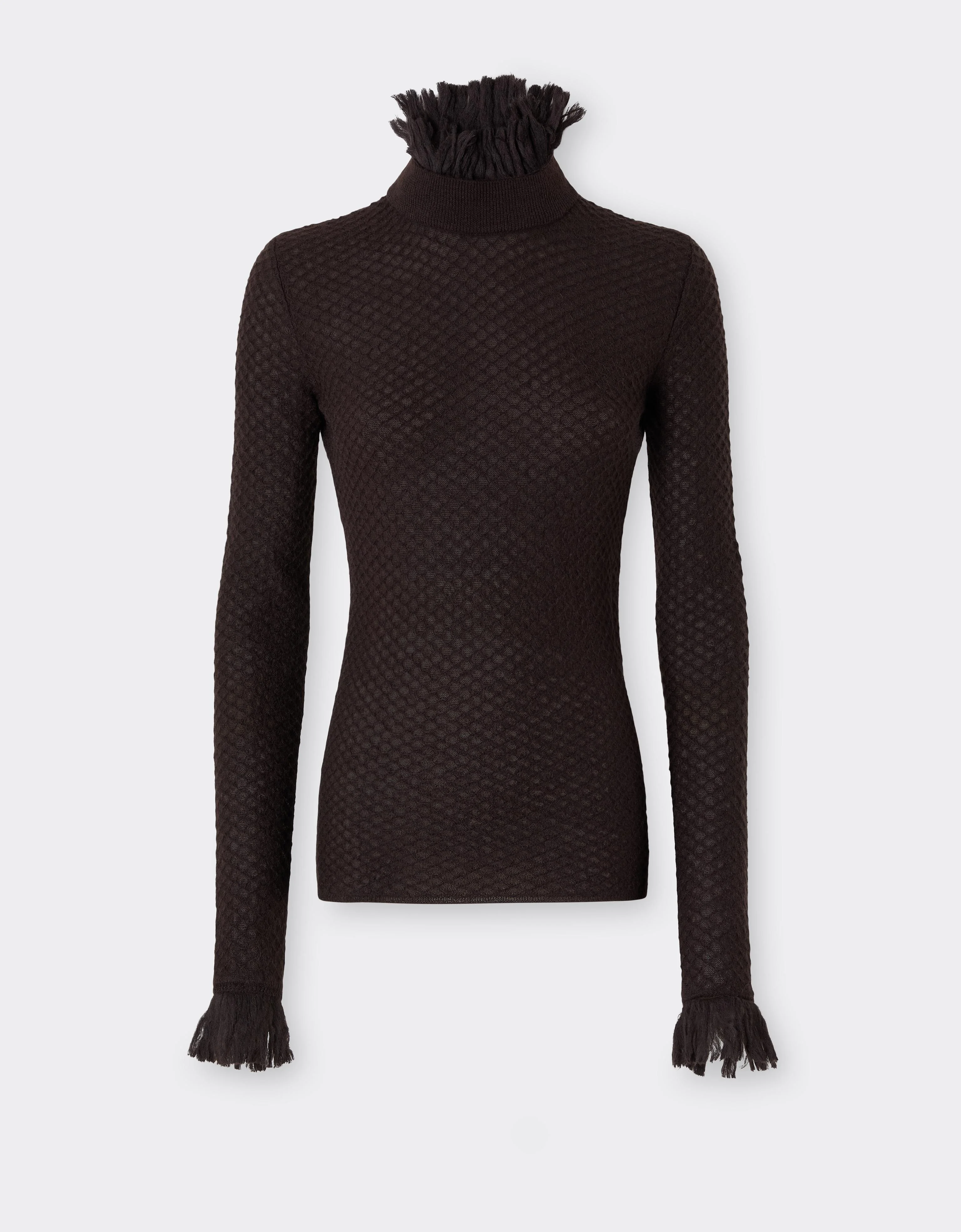 Turtleneck with Fringes - 1